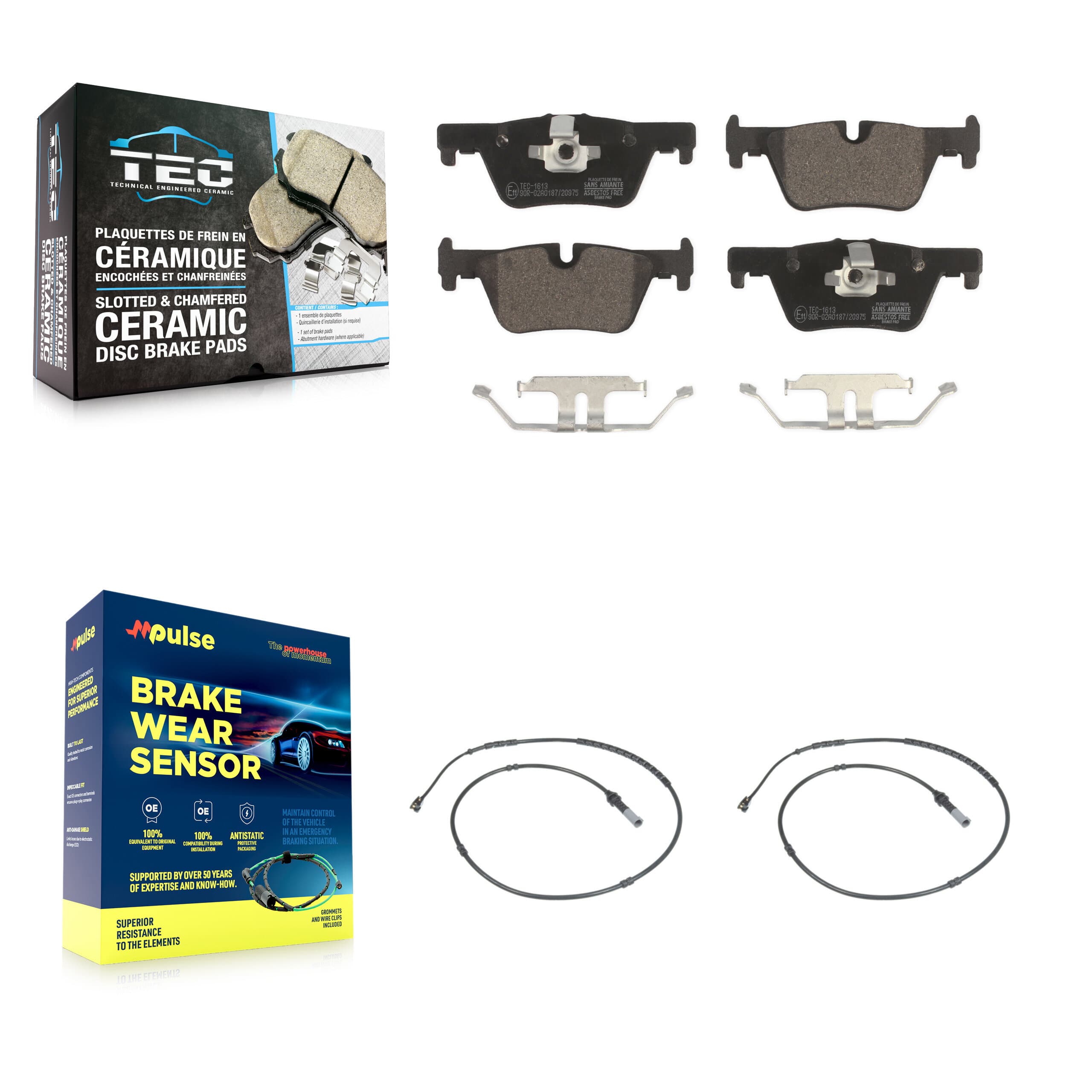 TEC - KTW-101277 - Rear Disc Brake Pad Kits image 1