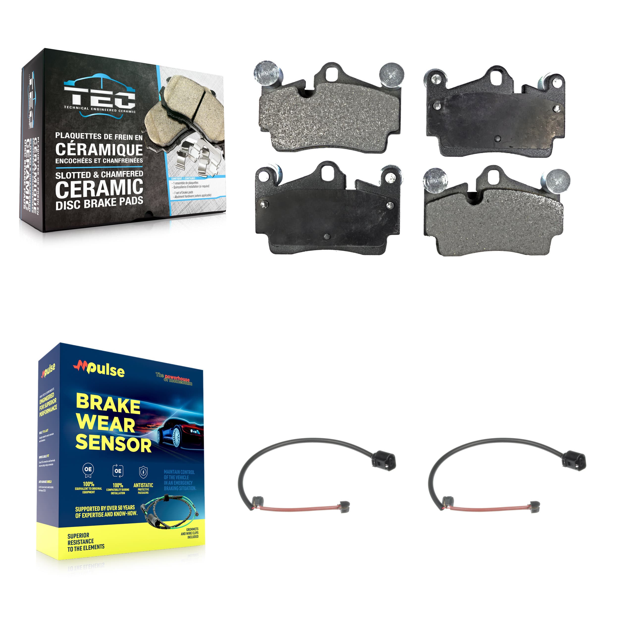 TEC - KTW-101284 - Rear Disc Brake Pad Kits image 1