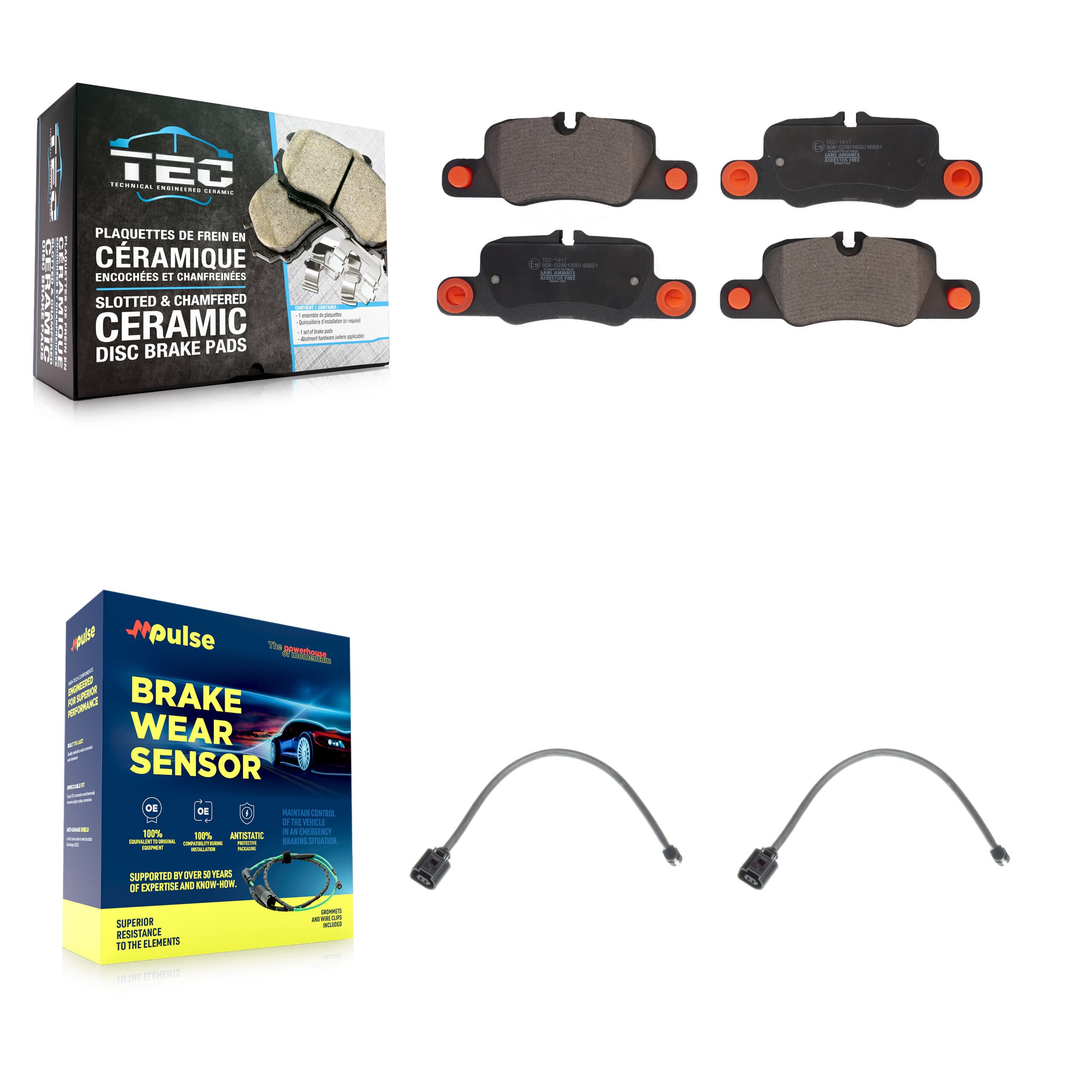TEC - KTW-101316 - Rear Disc Brake Pad Kits image 1