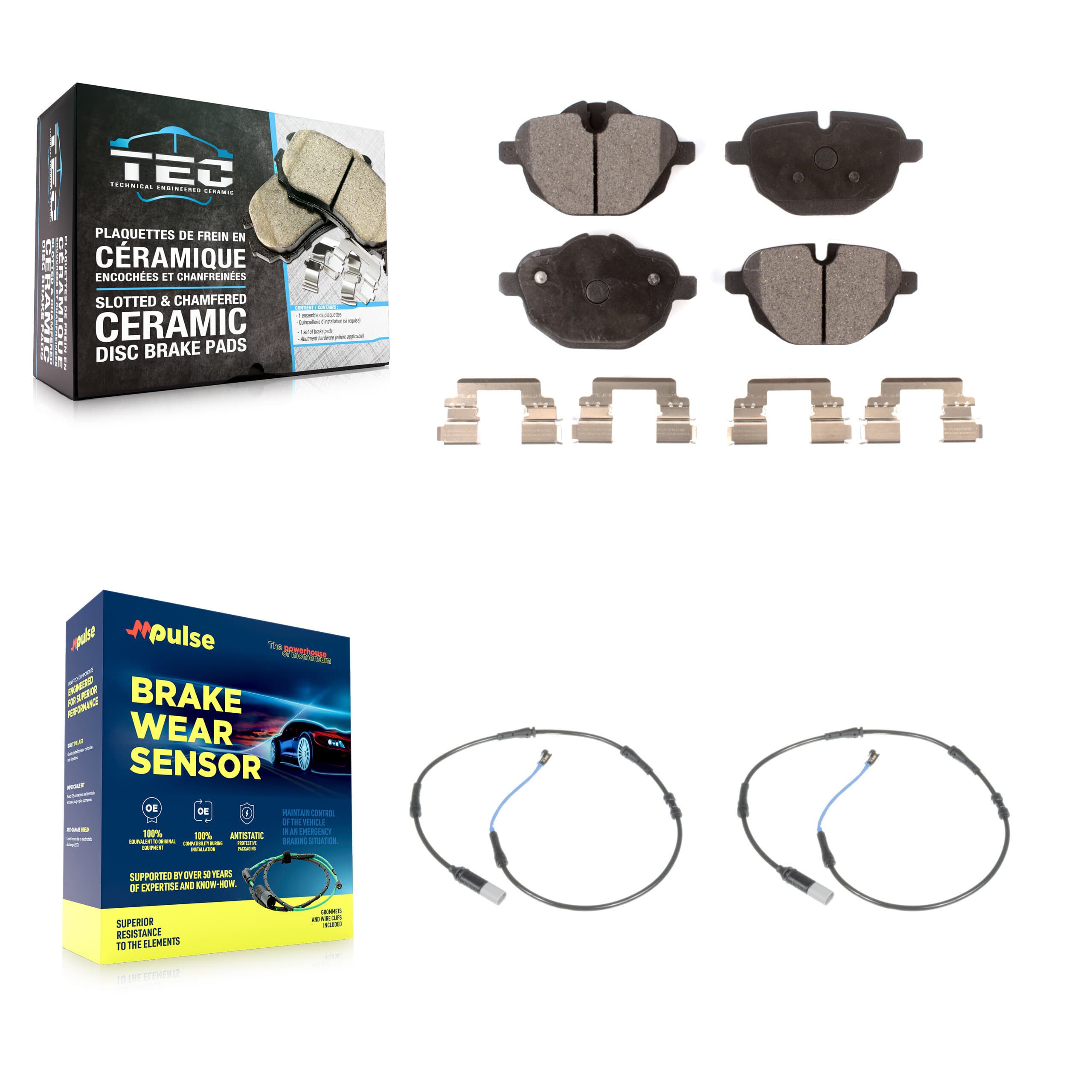 TEC - KTW-101318 - Rear Disc Brake Pad Kits image 1