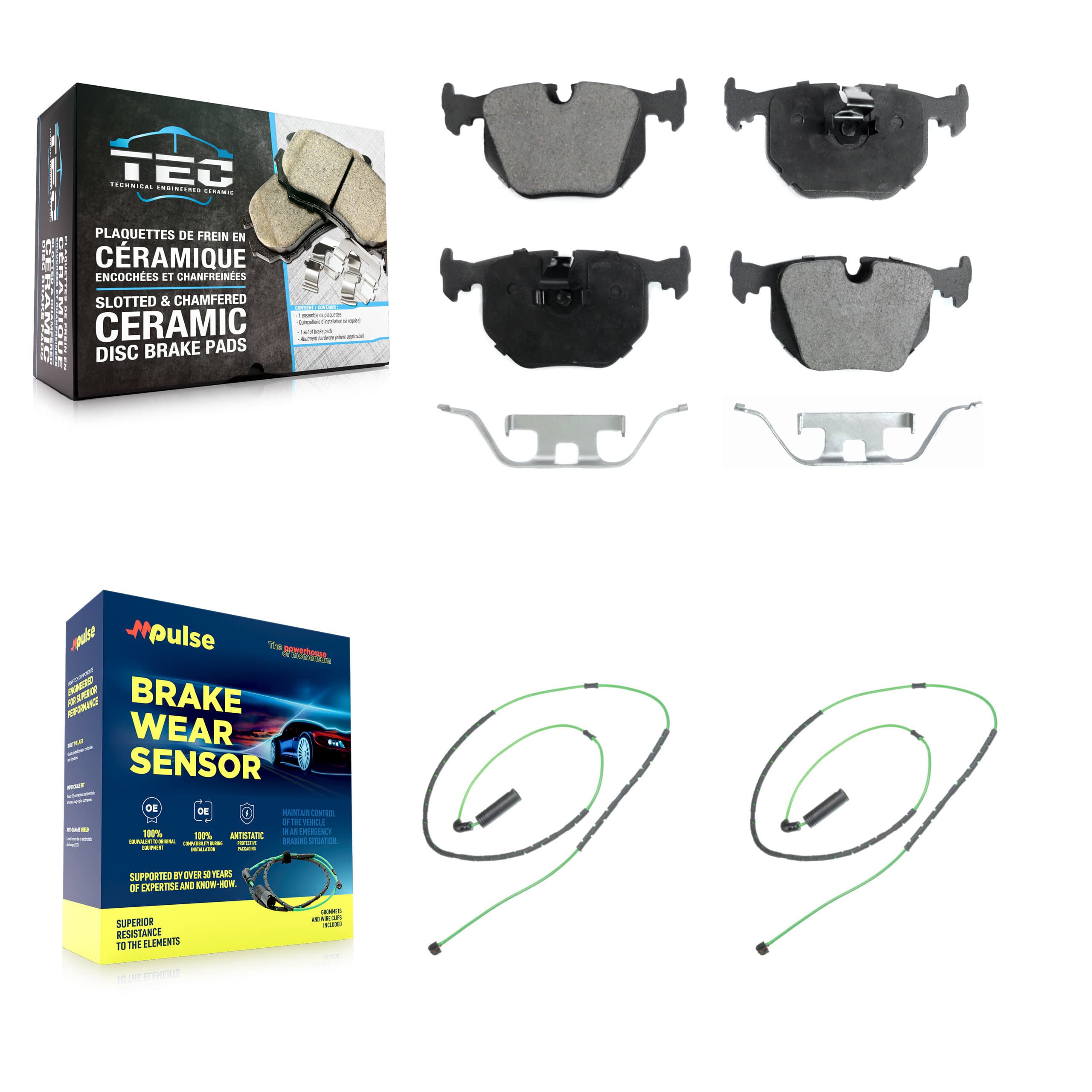TEC - KTW-101323 - Rear Disc Brake Pad Kits image 1