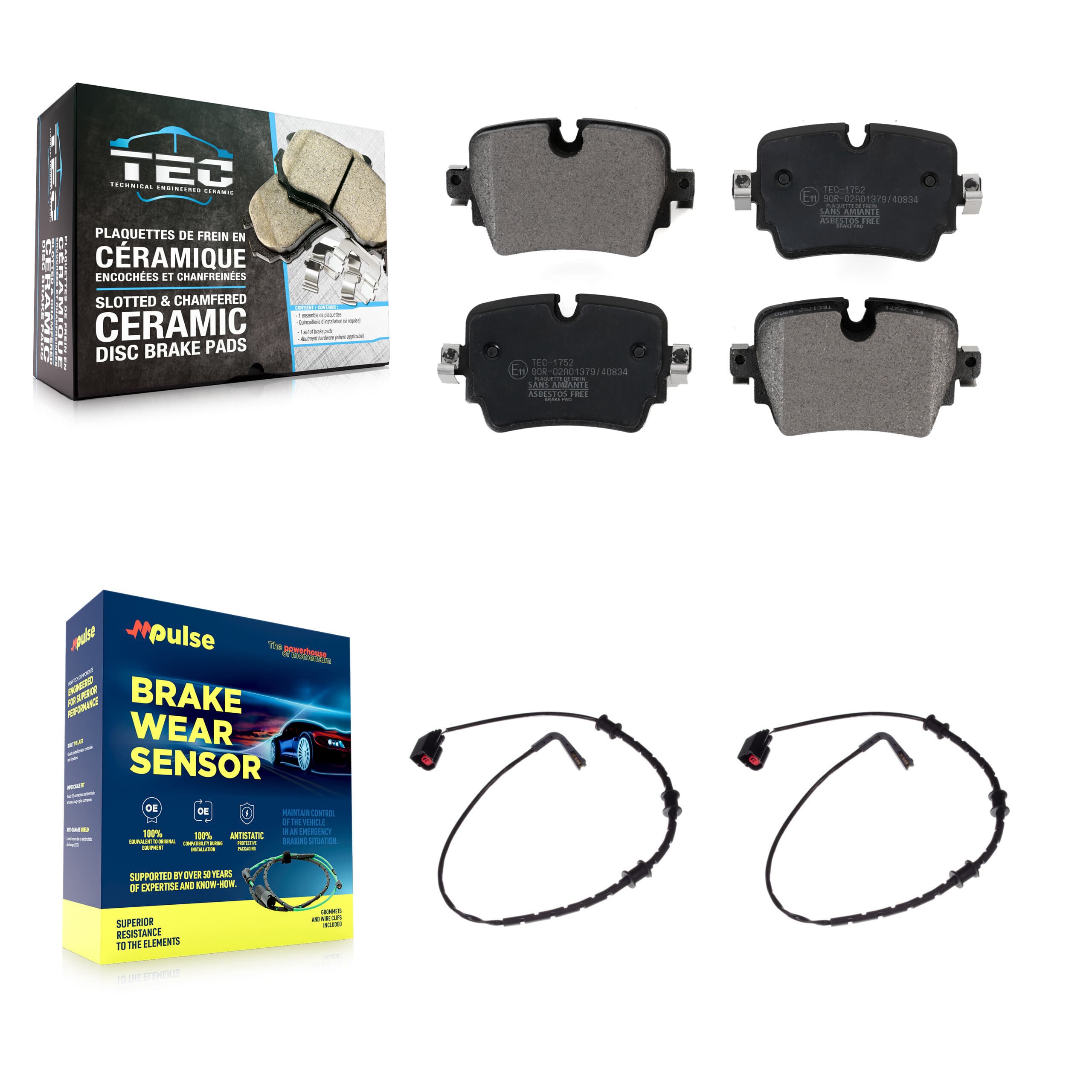 TEC - KTW-101325 - Rear Disc Brake Pad Kits image 1