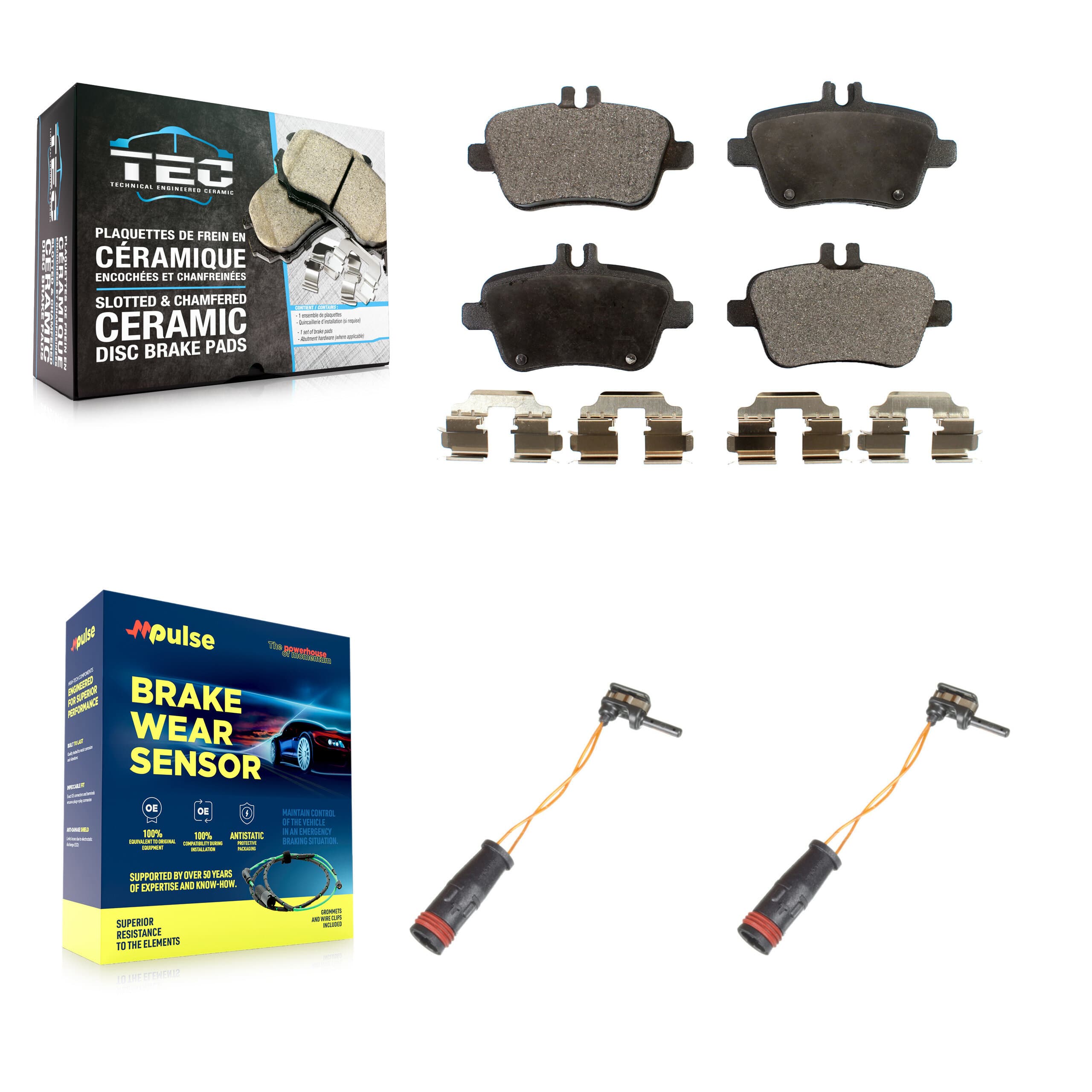 TEC - KTW-101344 - Rear Disc Brake Pad Kits image 1