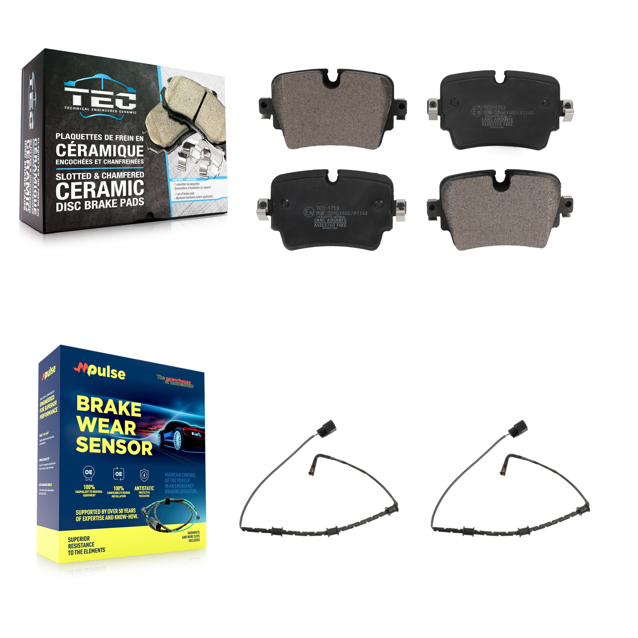 TEC - KTW-101363 - Rear Disc Brake Pad Kits image 1