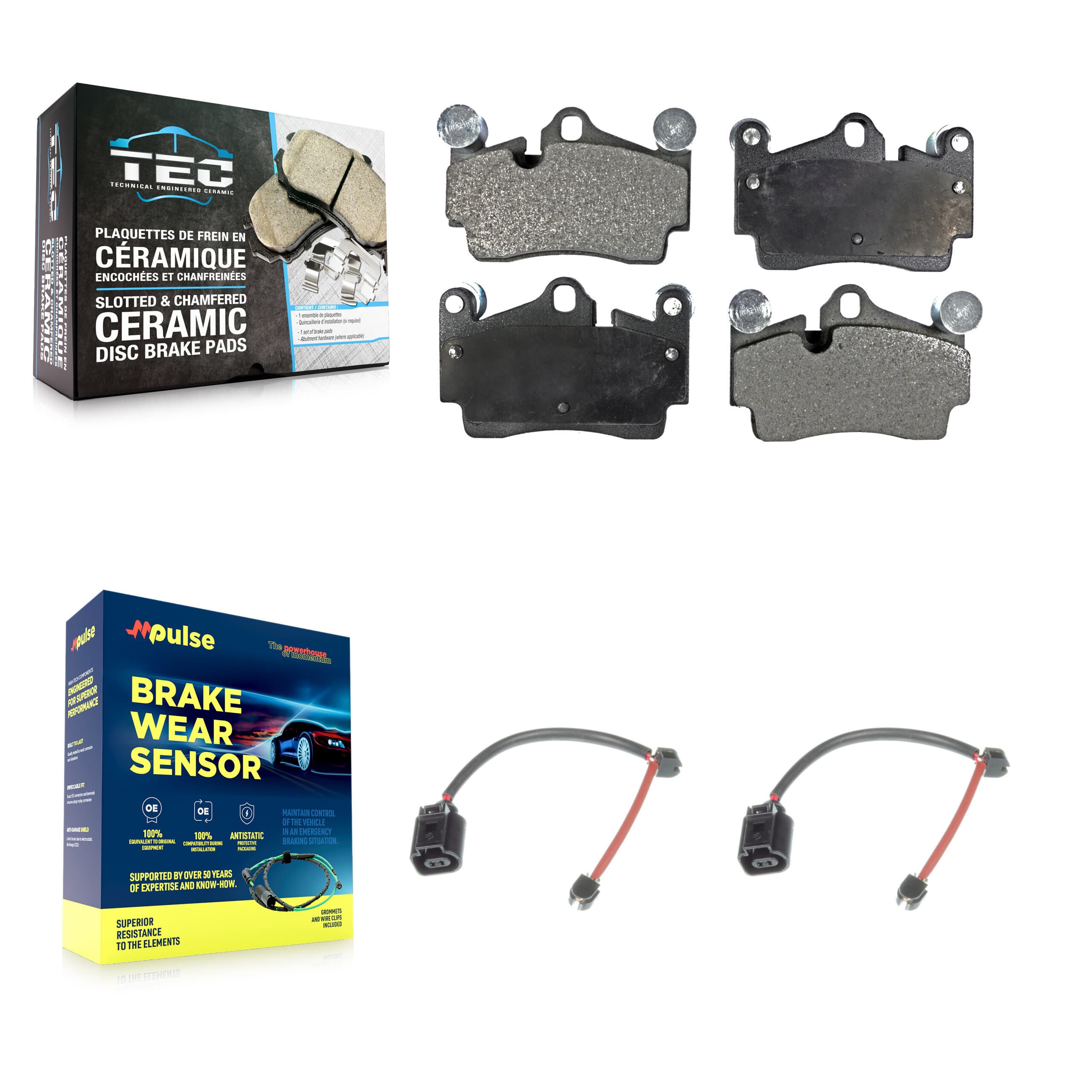 TEC - KTW-101365 - Rear Disc Brake Pad Kits image 1