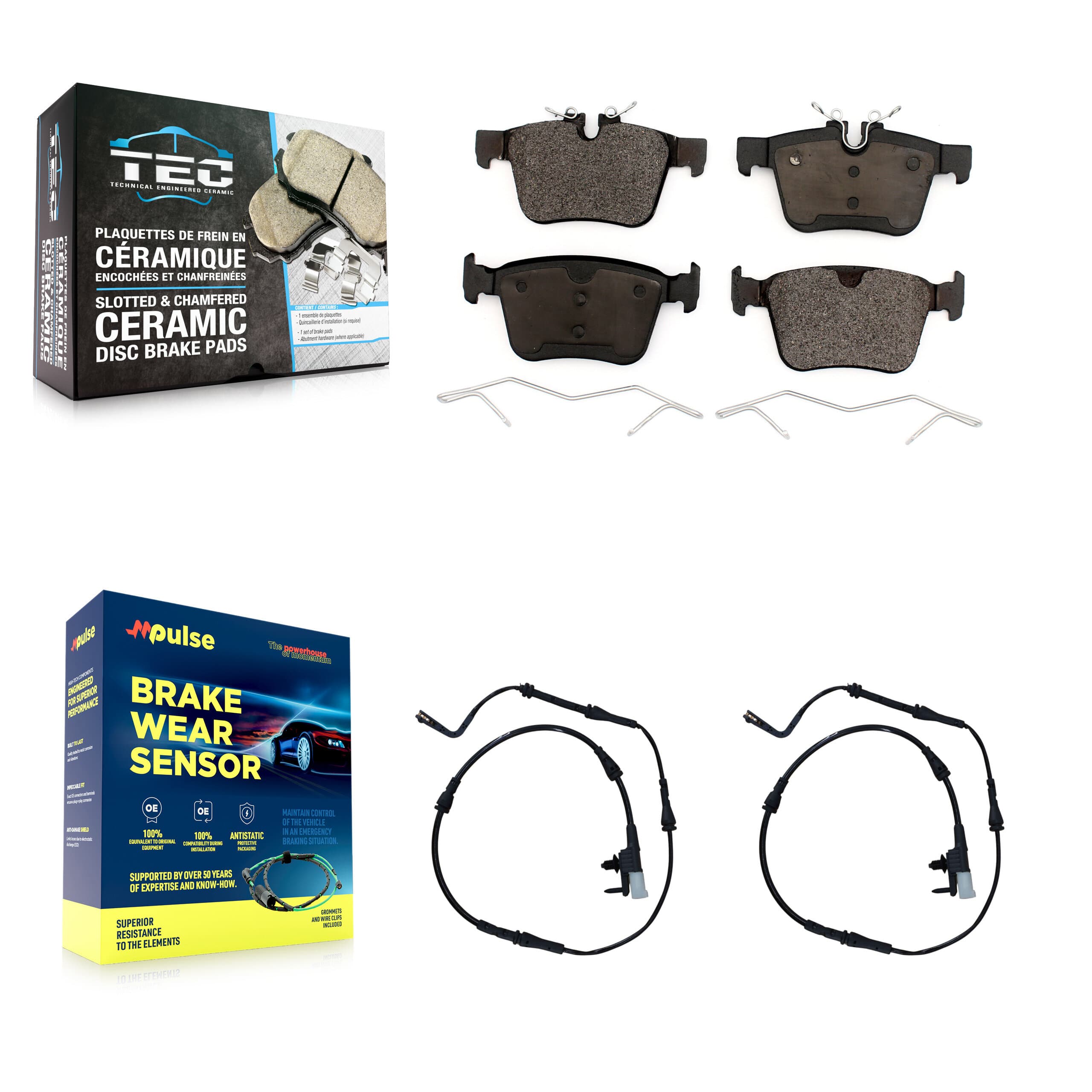 TEC - KTW-101370 - Rear Disc Brake Pad Kits image 1