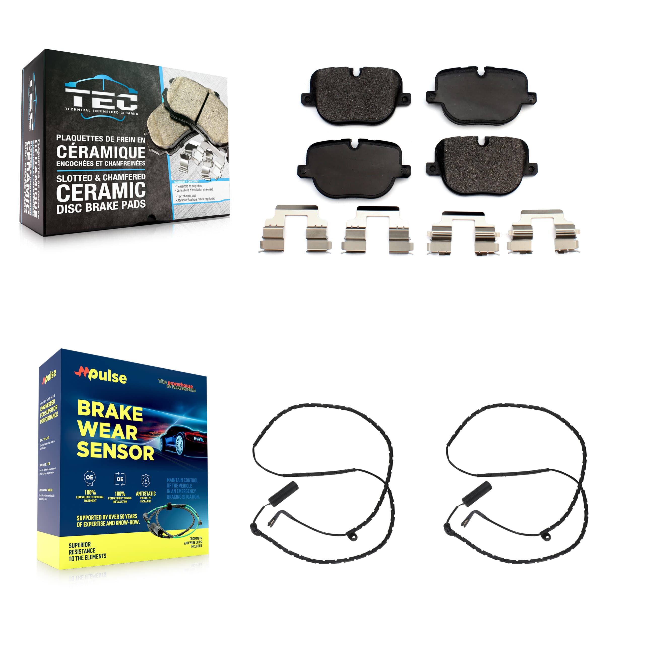 TEC - KTW-101372 - Rear Disc Brake Pad Kits image 1