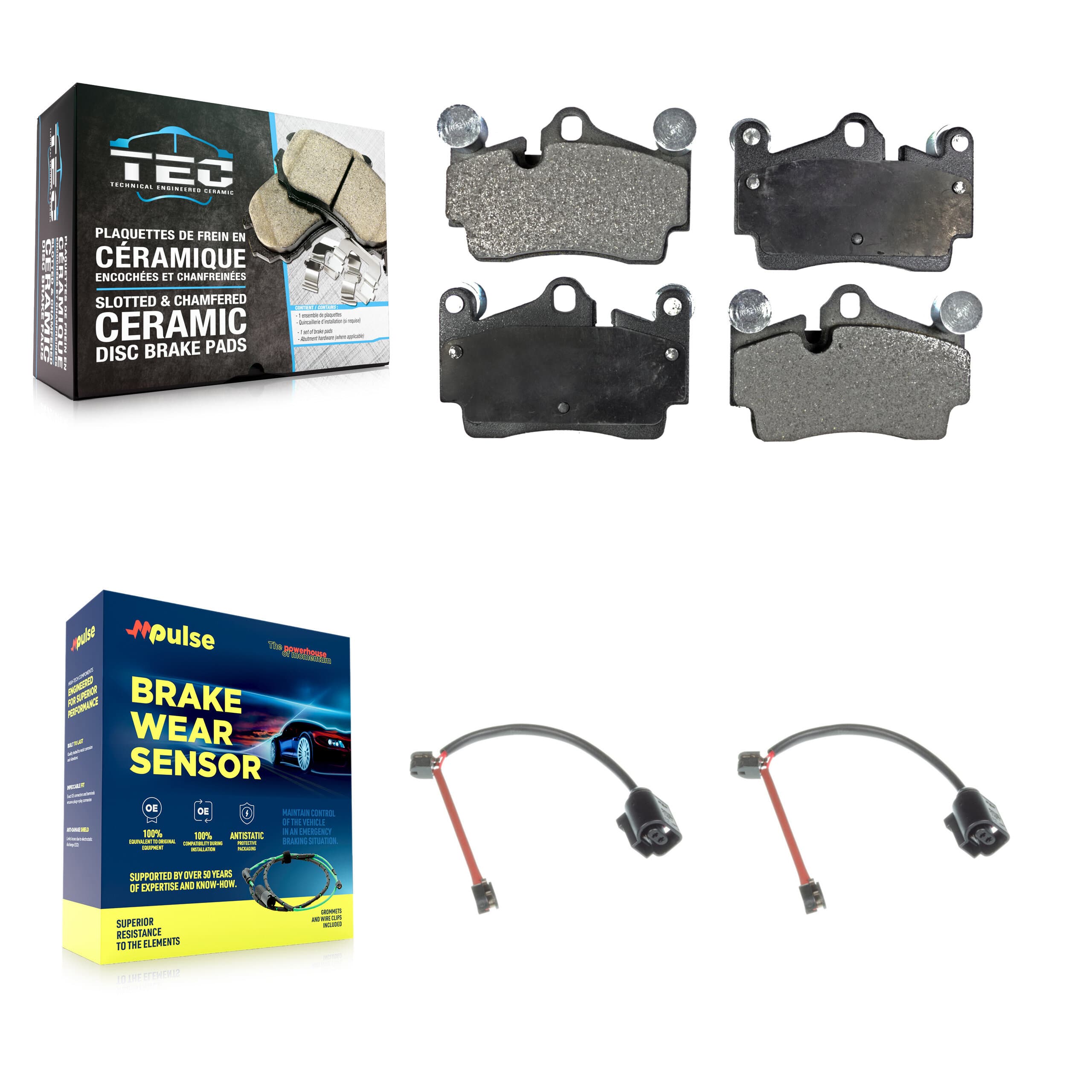 TEC - KTW-101593 - Rear Disc Brake Pad Kits image 1