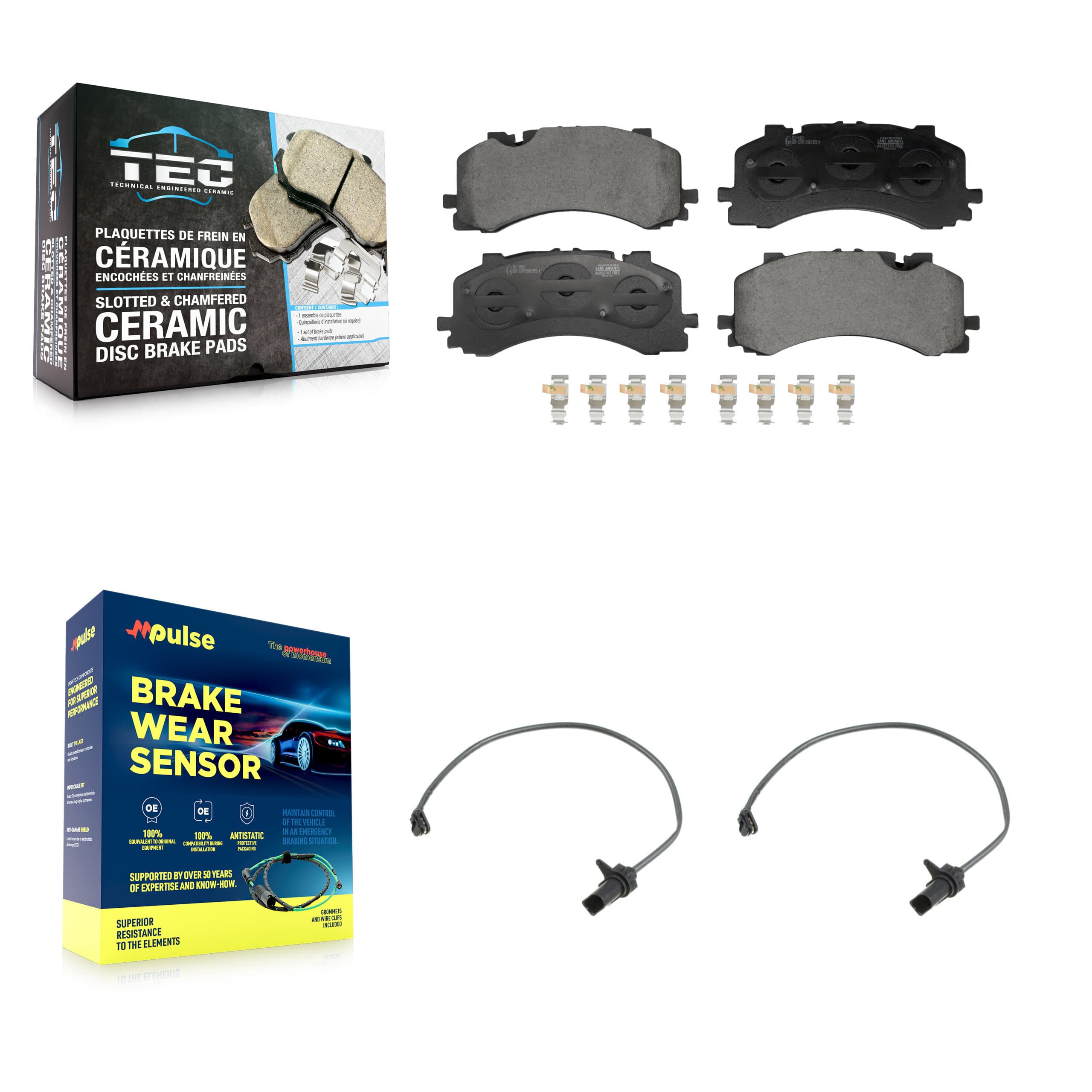 TEC - KTW-101694 - Front Disc Brake Pad Kits image 1