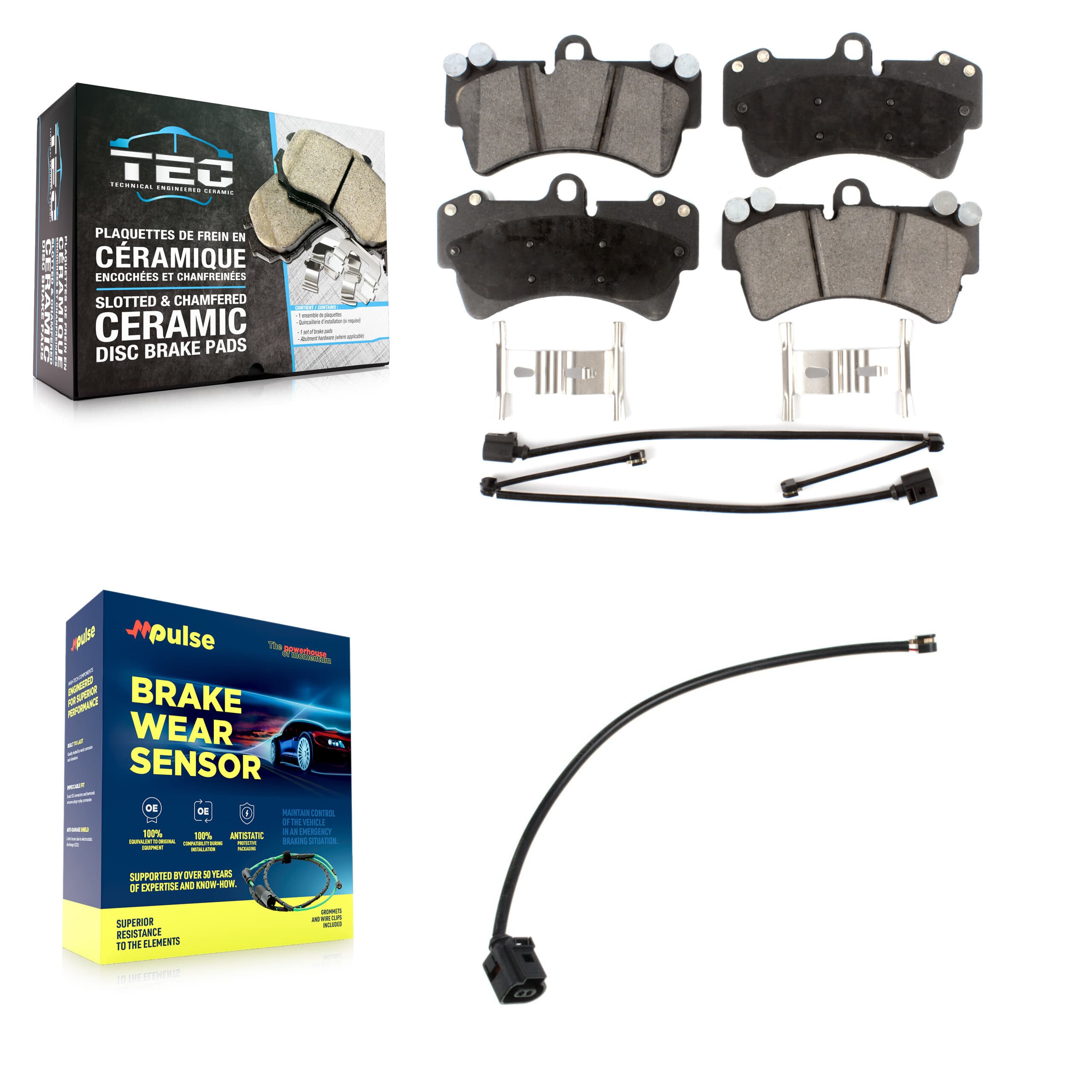 TEC - KTW-101704 - Front Disc Brake Pad Kits image 1