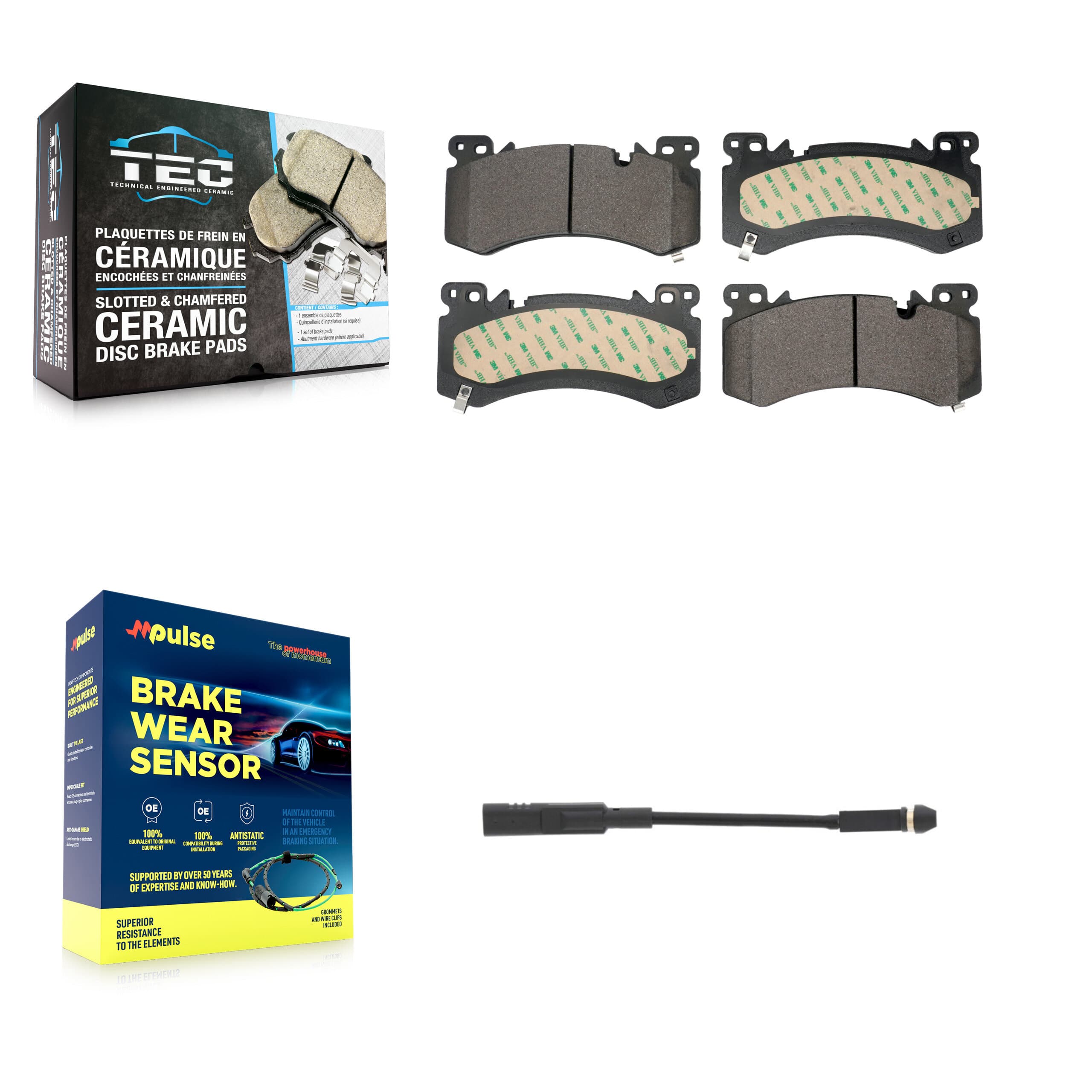 TEC - KTW-101707 - Front Disc Brake Pad Kits image 1