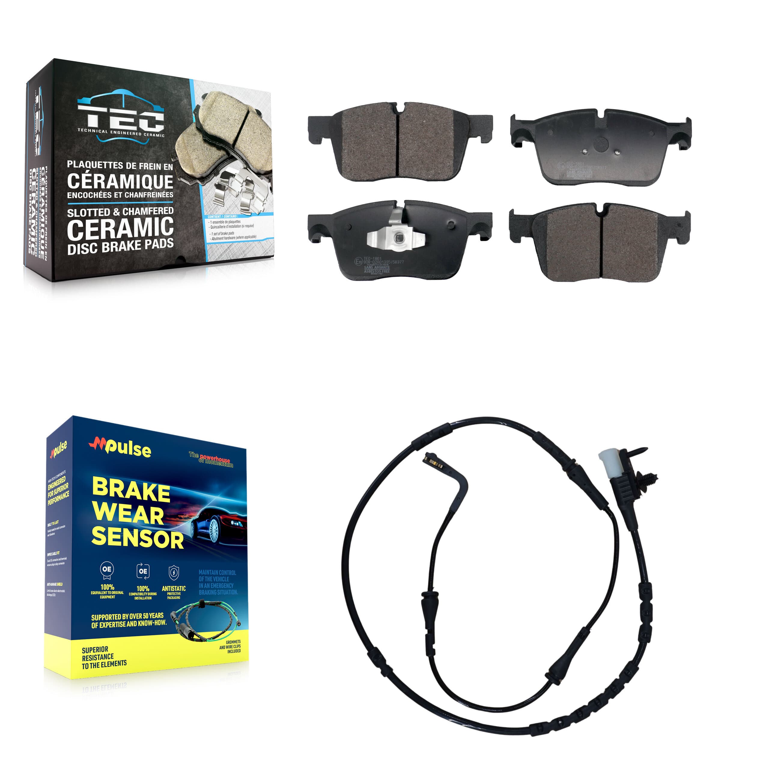 TEC - KTW-101714 - Front Disc Brake Pad Kits image 1
