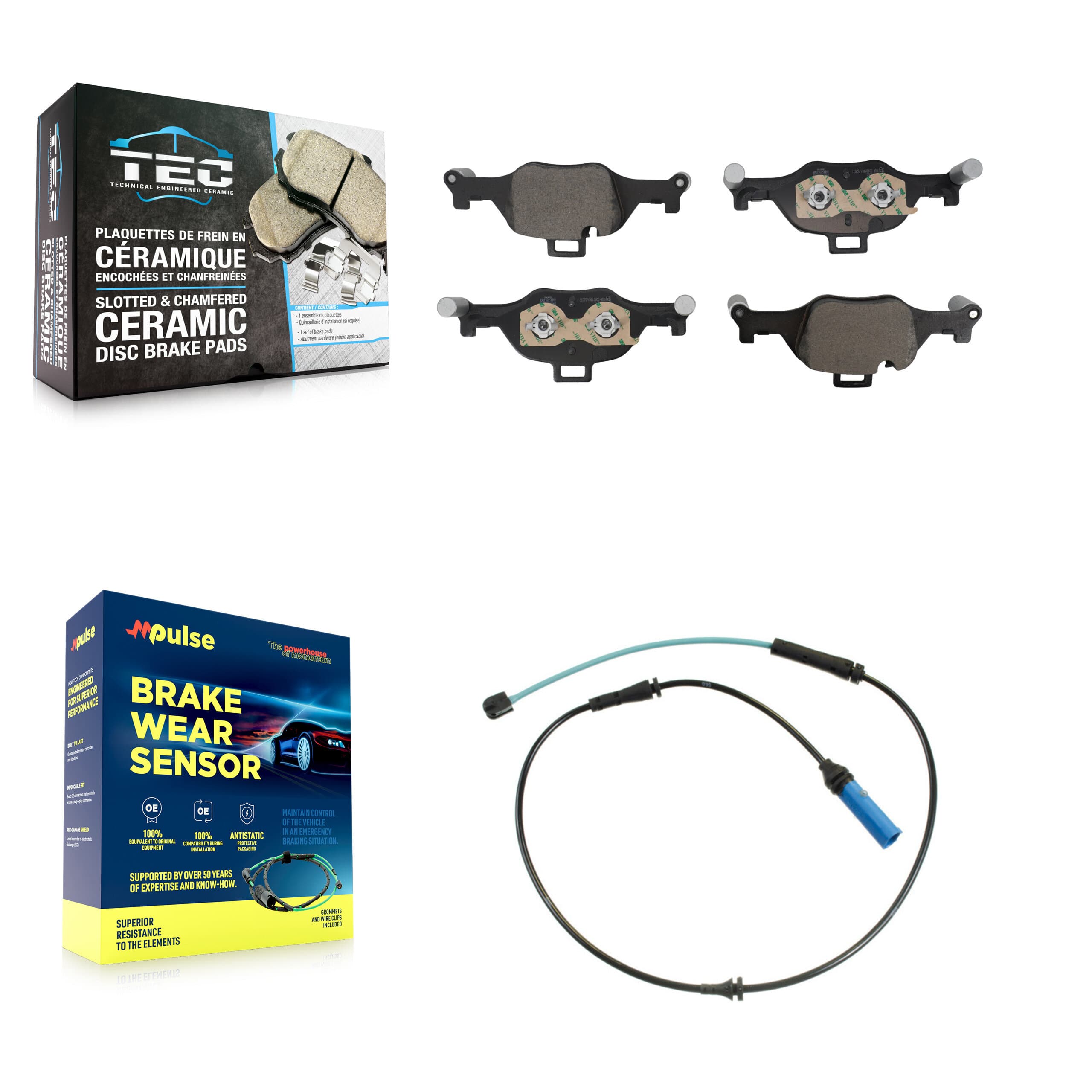 TEC - KTW-101716 - Front Disc Brake Pad Kits image 1