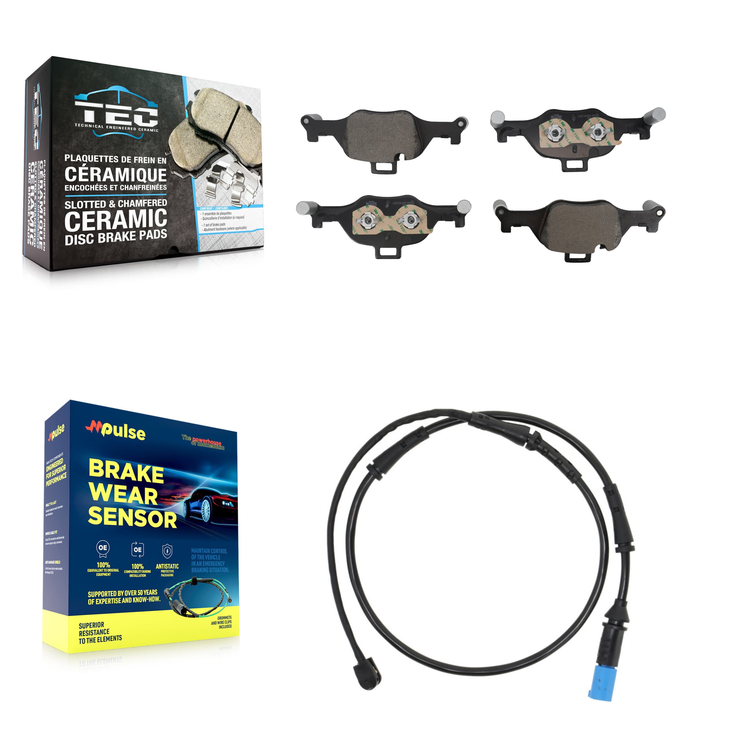 TEC - KTW-101717 - Front Disc Brake Pad Kits image 1