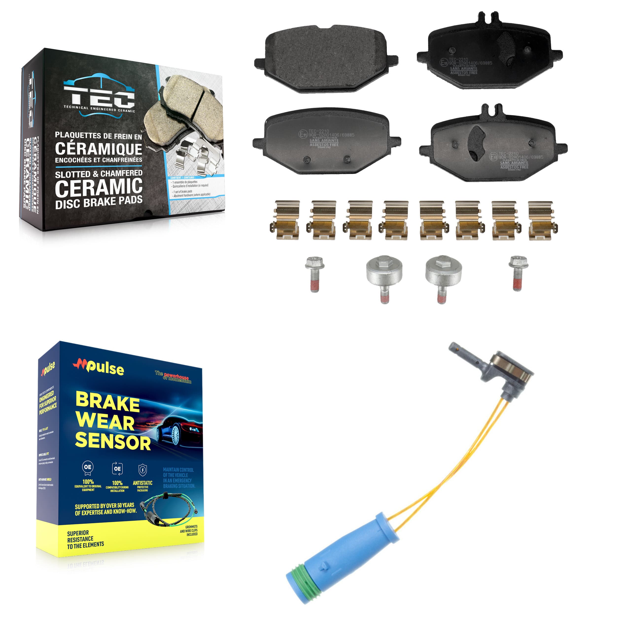 TEC - KTW-101748 - Rear Disc Brake Pad Kits image 1