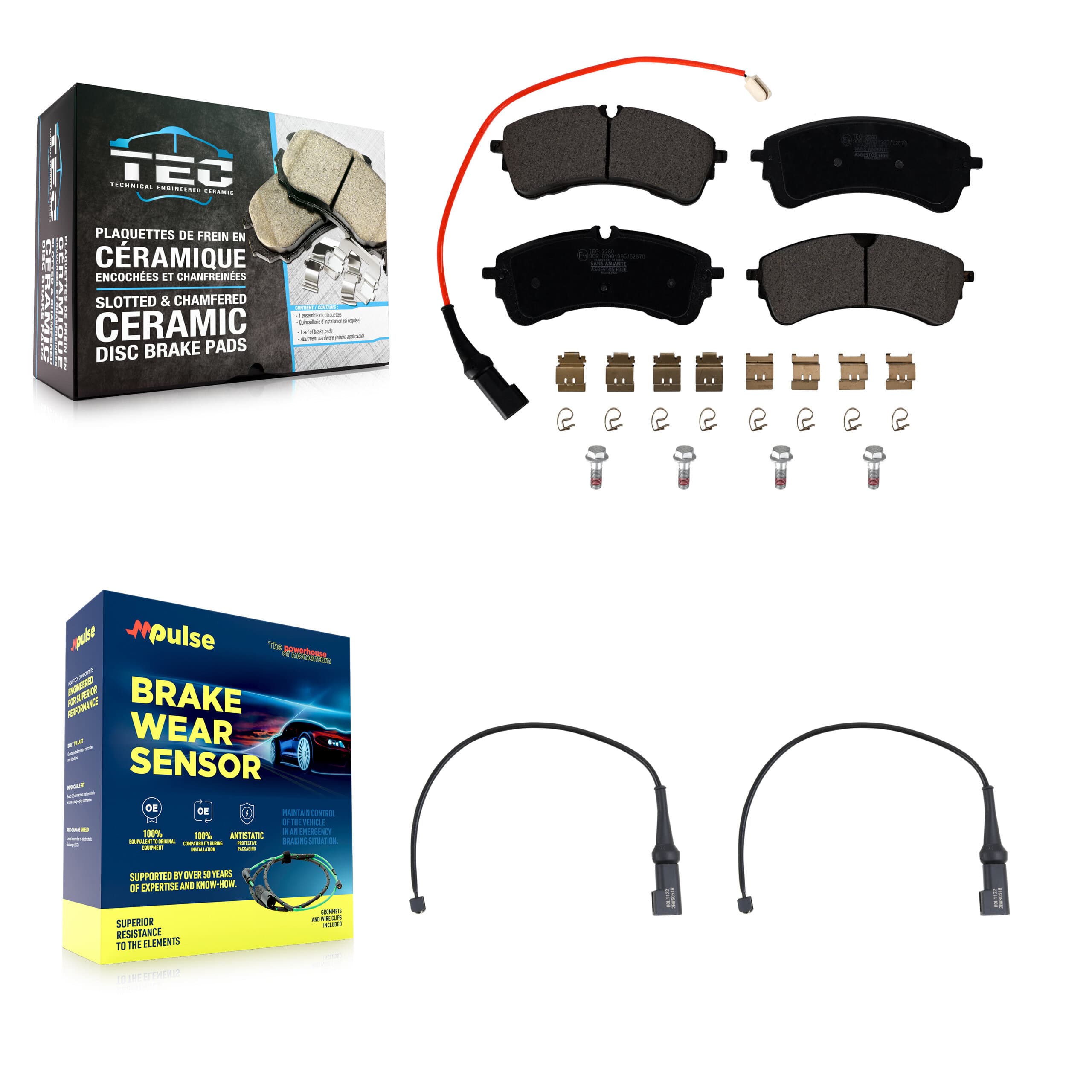 TEC - KTW-101843 - Rear Disc Brake Pad Kits image 1