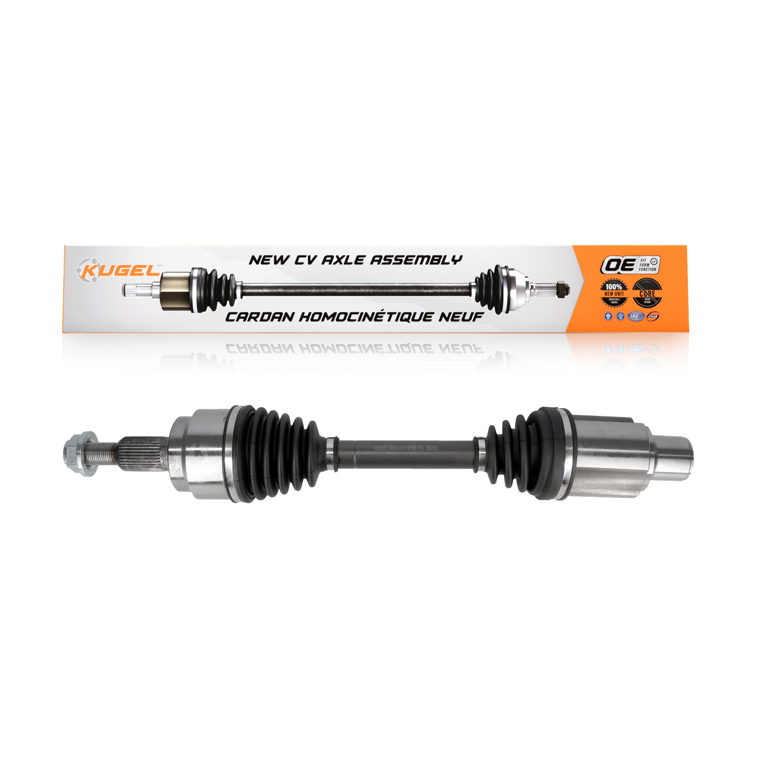 Kugel - NCV-CH12184 - Front Right CV Axle Shaft image 1