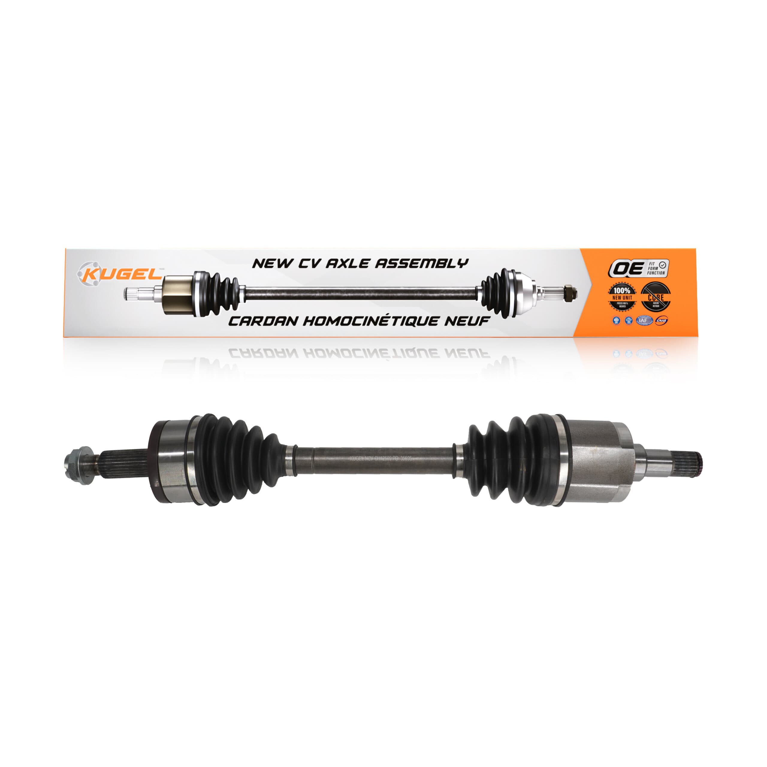 Kugel - NCV-CH12509 - Front Right CV Axle Shaft image 1