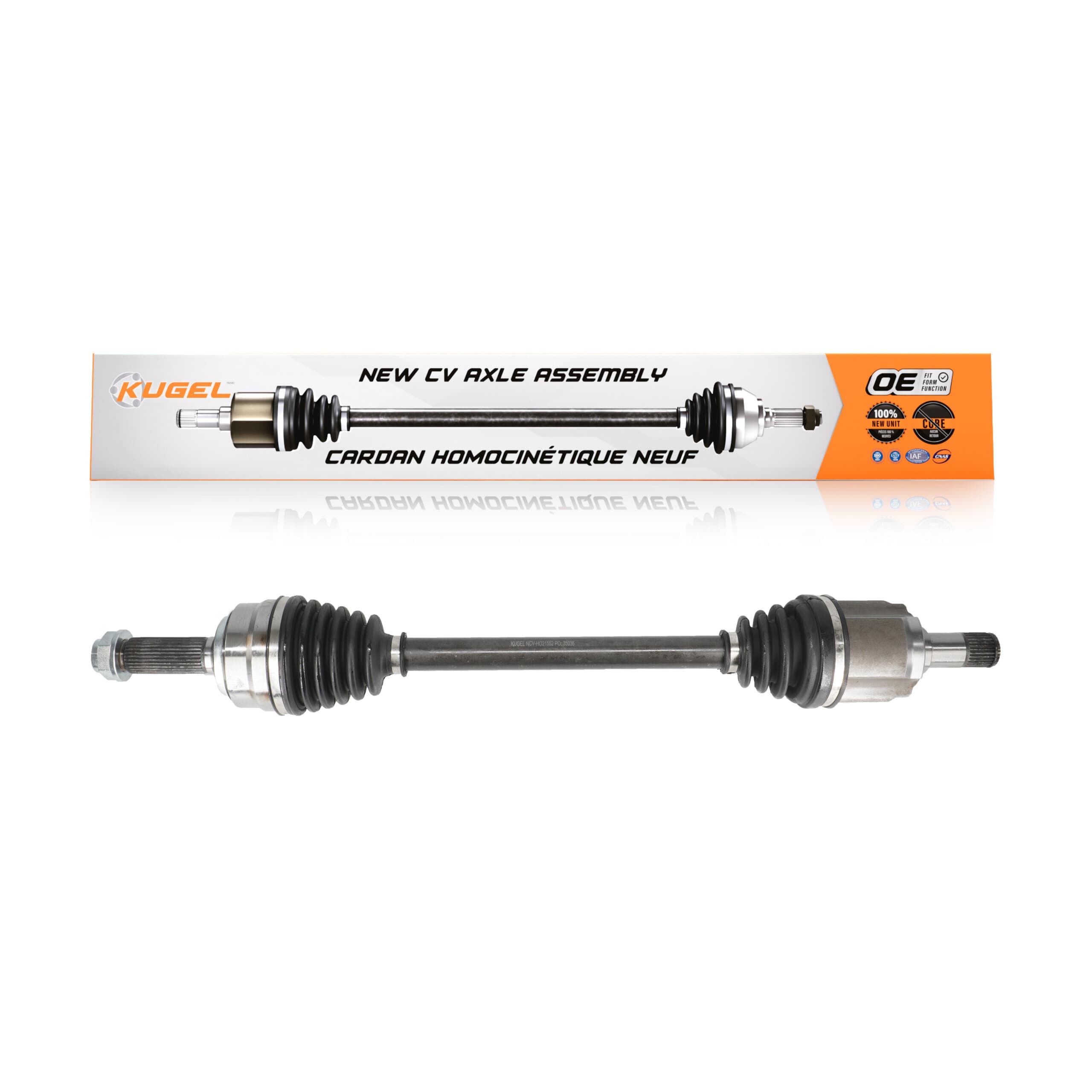 Kugel - NCV-HO21552 - Front Left CV Axle Shaft image 1