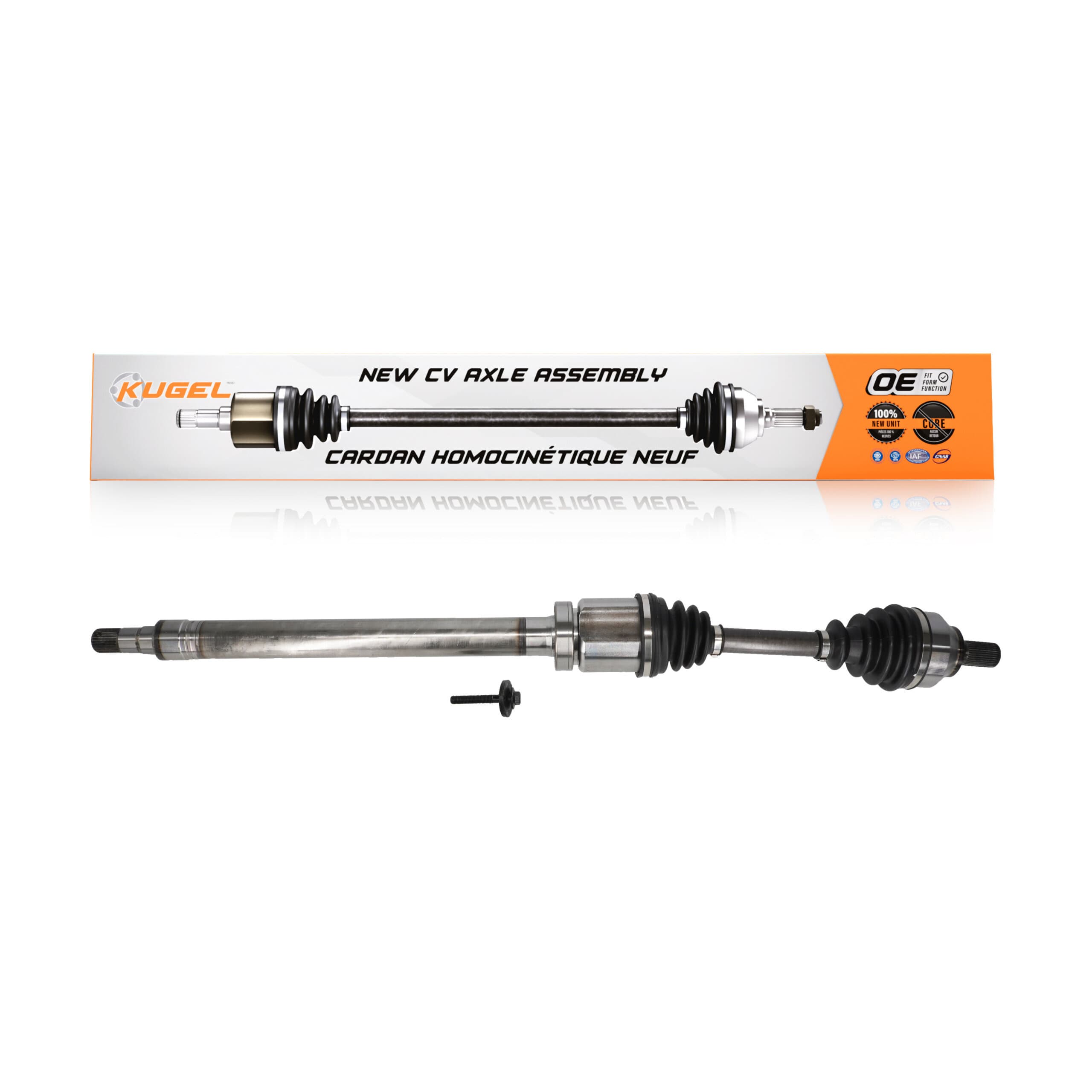 Kugel - NCV-VO73550 - Front Right CV Axle Shaft image 1