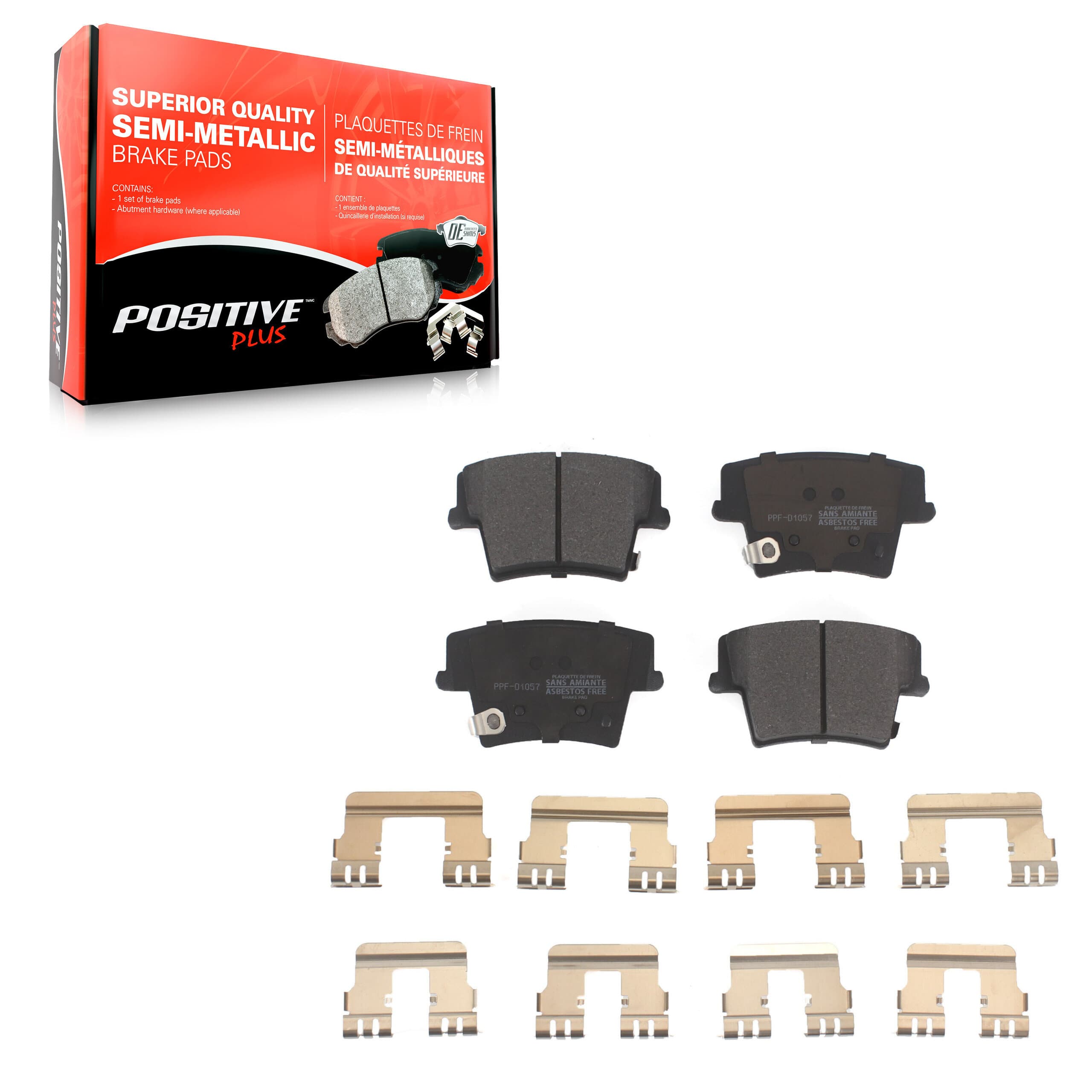Positive Plus - PPF-D1057 - Rear Disc Brake Pad image 1