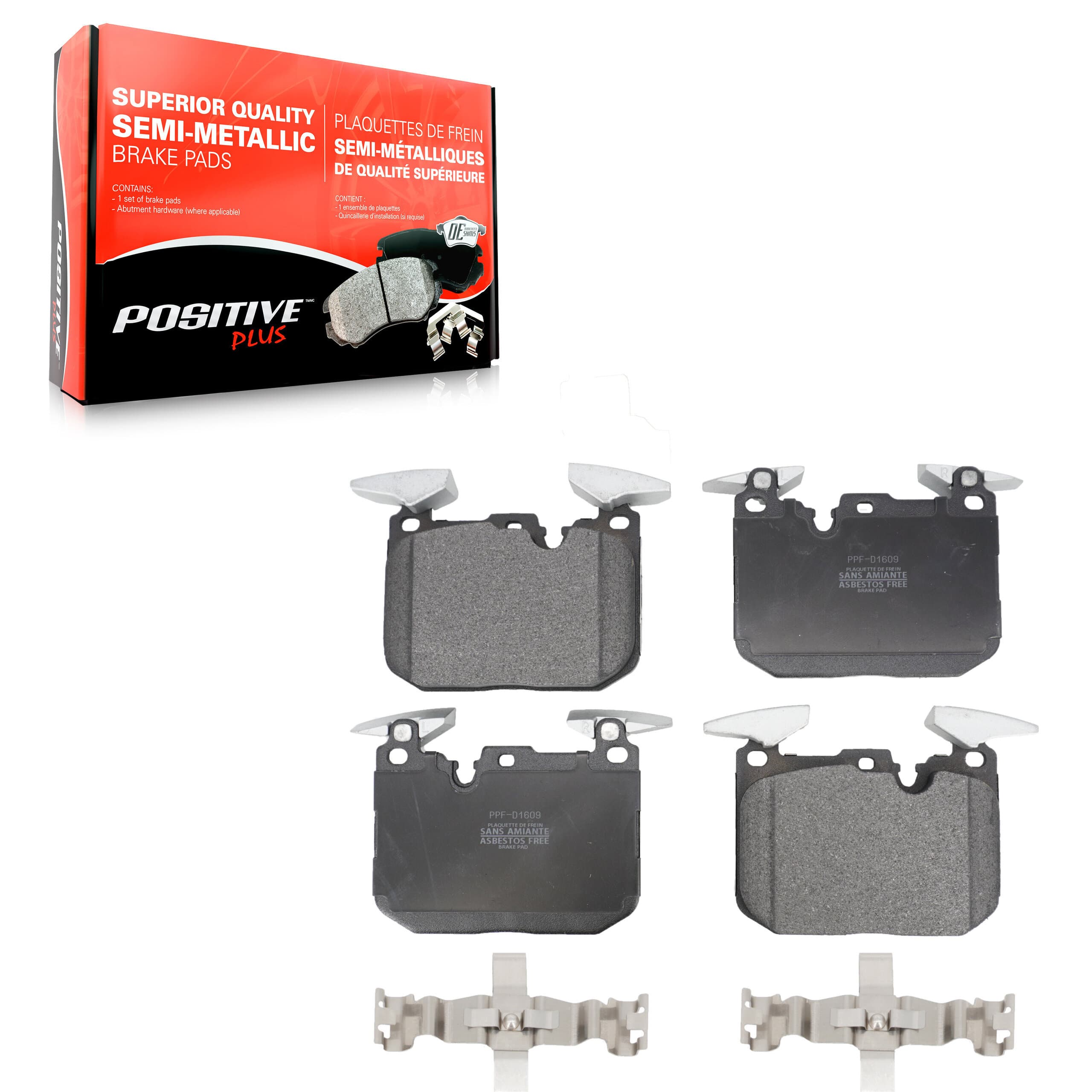 Positive Plus - PPF-D1609 - Front Disc Brake Pad image 1
