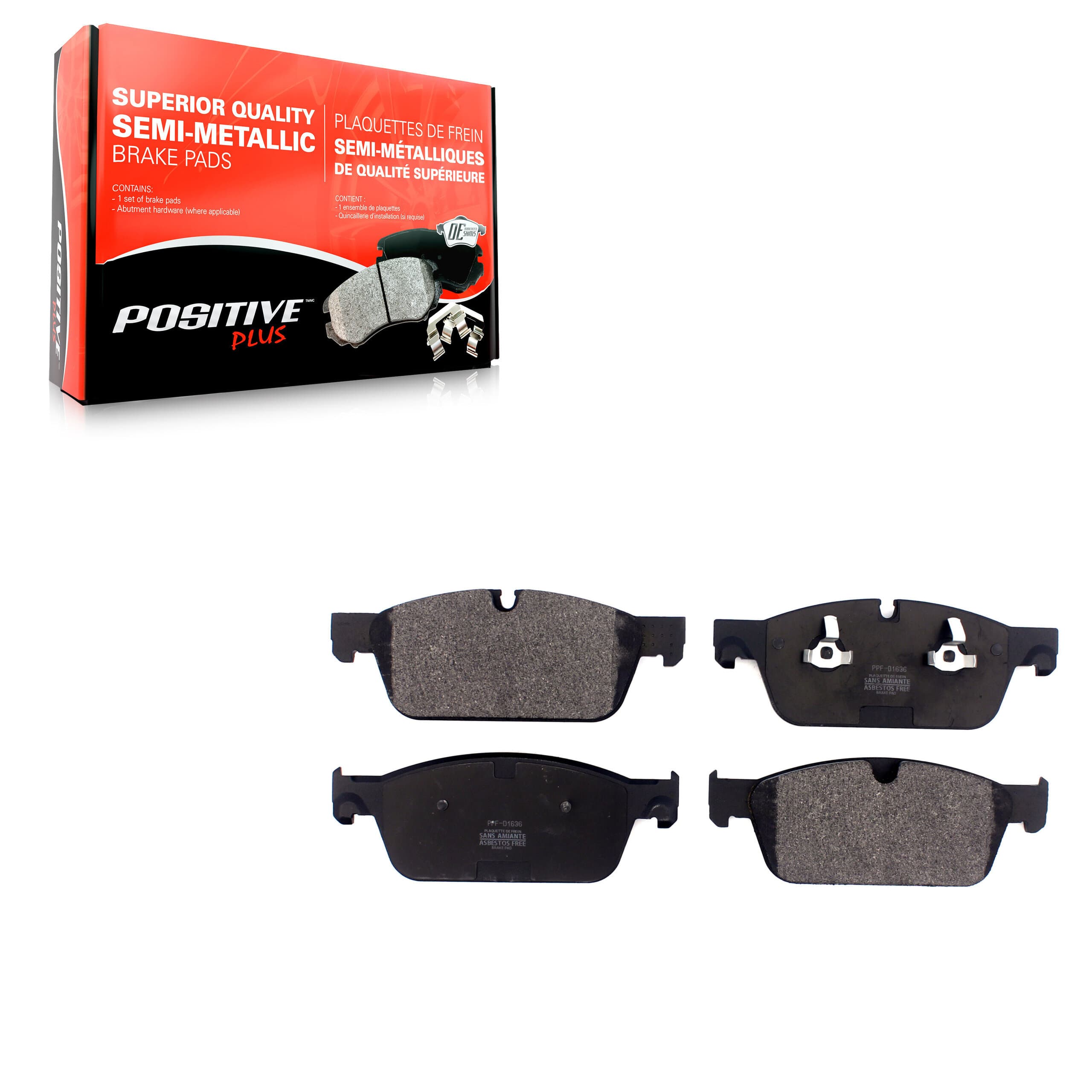 Positive Plus - PPF-D1636 - Front Disc Brake Pad image 1