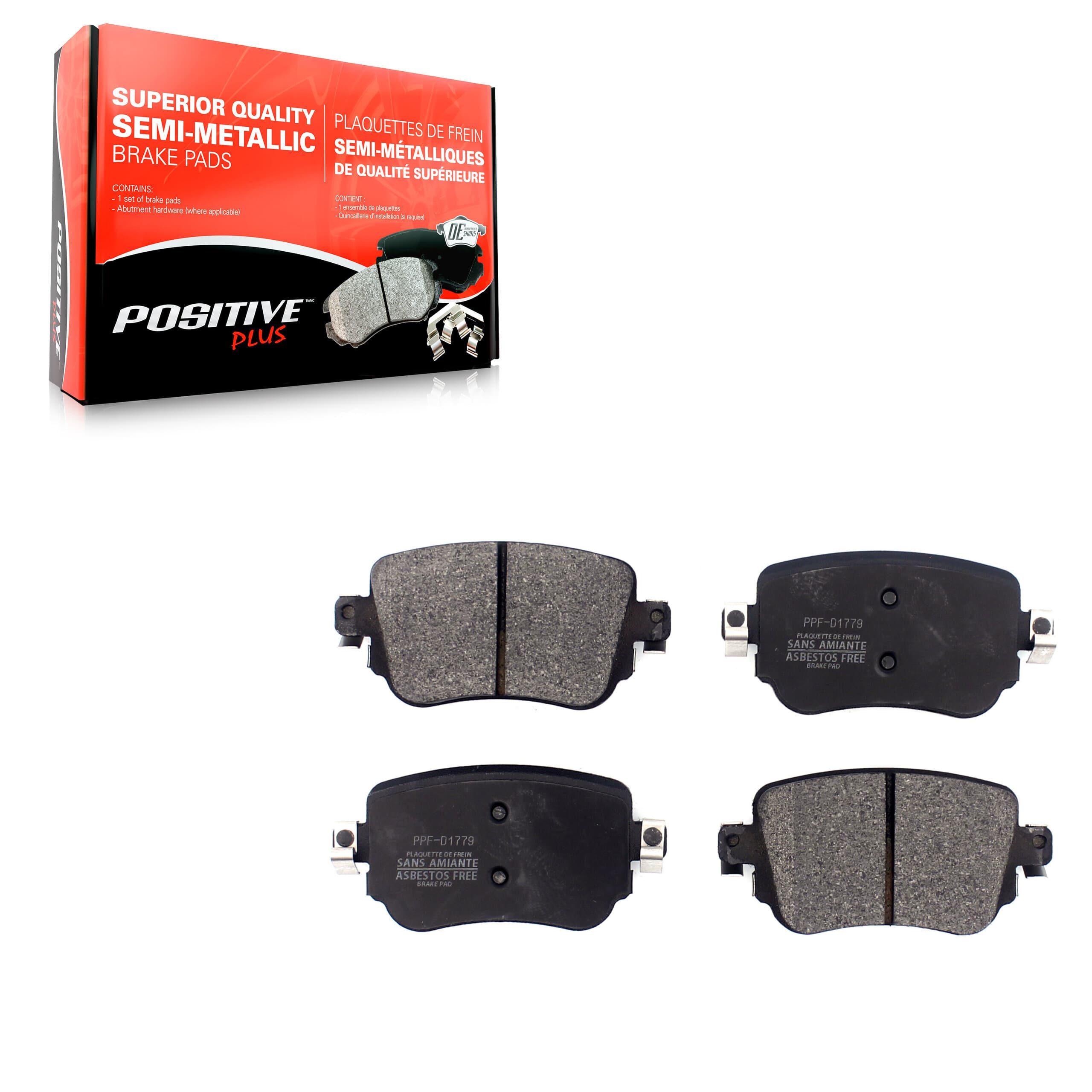 Positive Plus - PPF-D1779 - Rear Disc Brake Pad image 1
