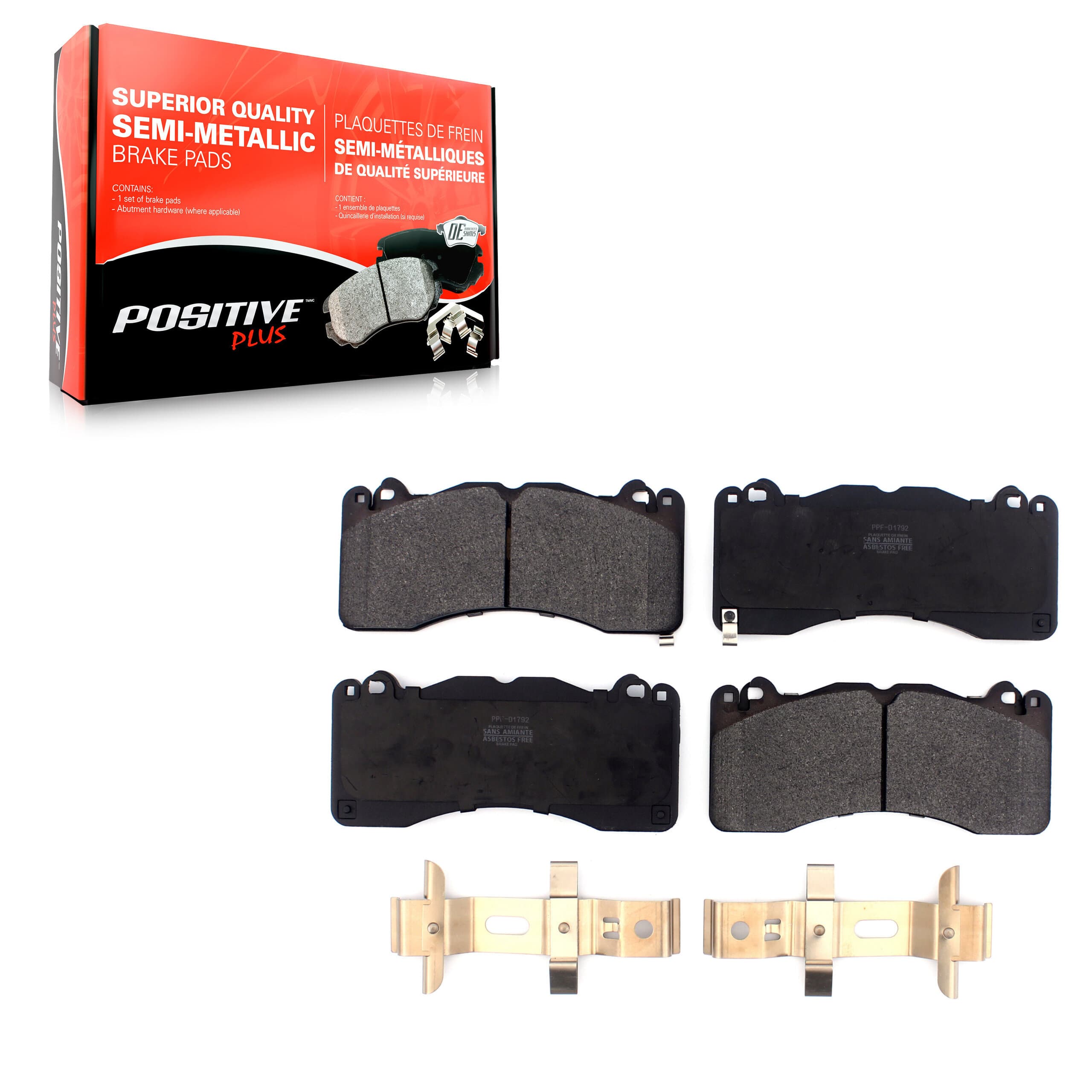 Positive Plus - PPF-D1792 - Front Disc Brake Pad image 1