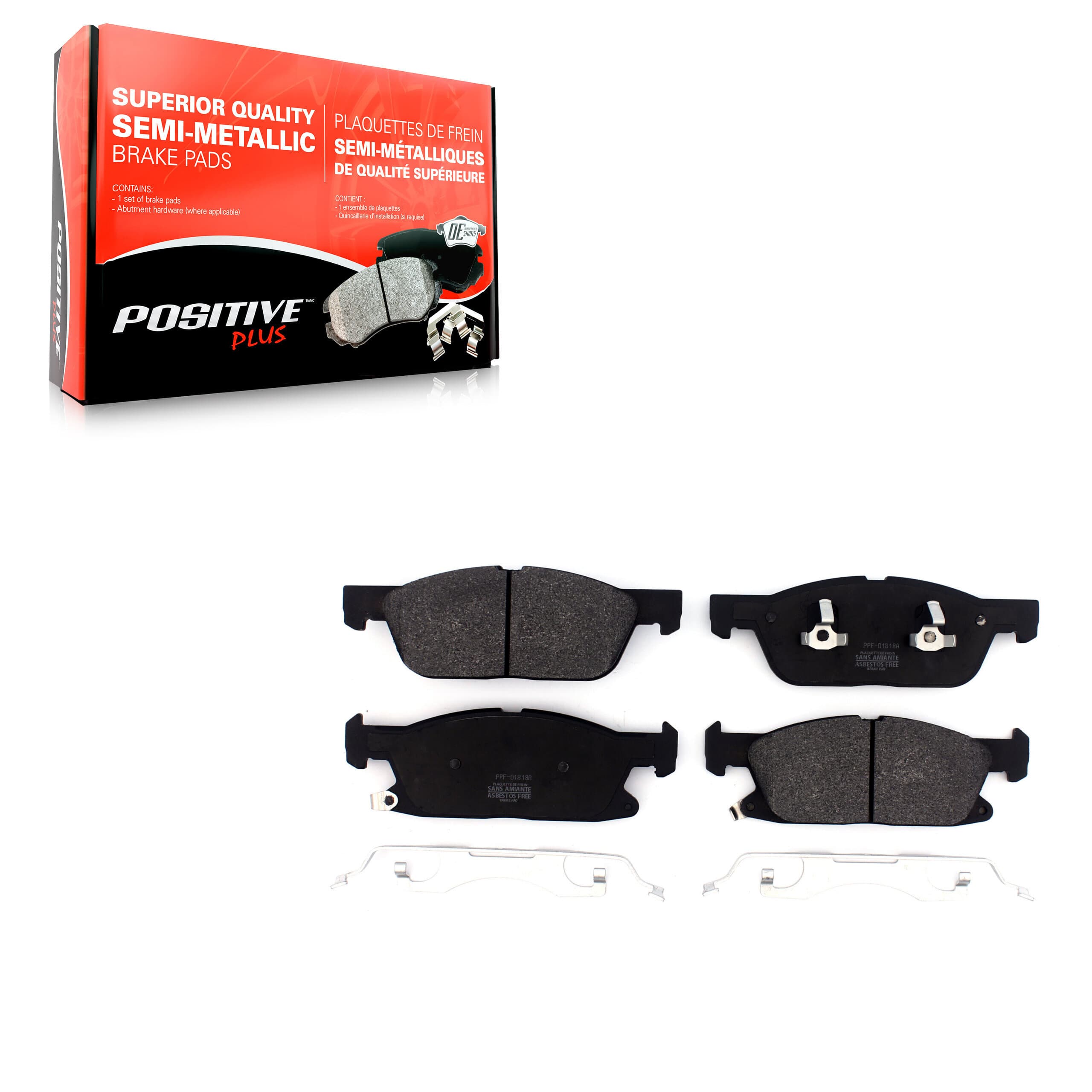 Positive Plus - PPF-D1818A - Front Disc Brake Pad image 1