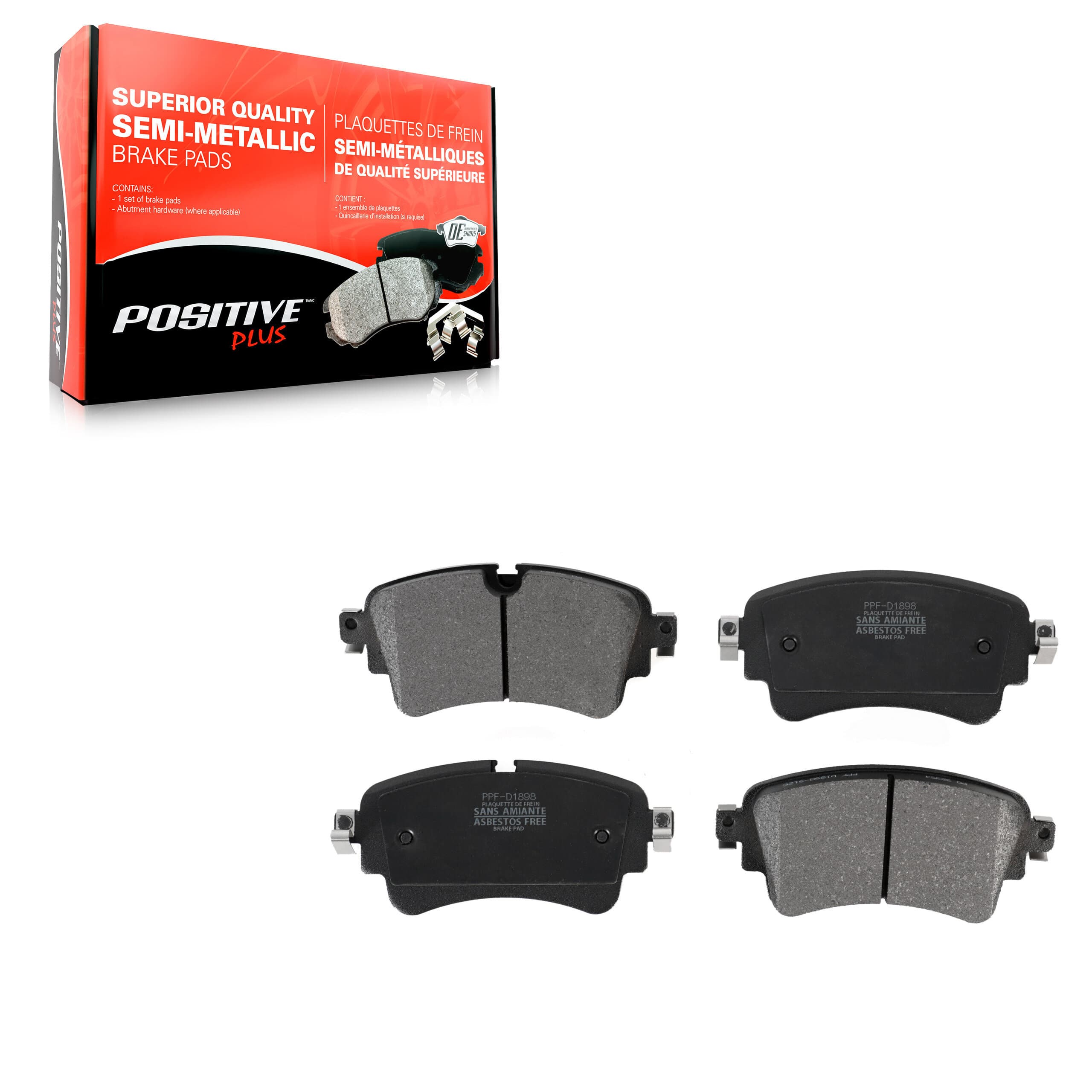 Positive Plus - PPF-D1898 - Rear Disc Brake Pad image 1