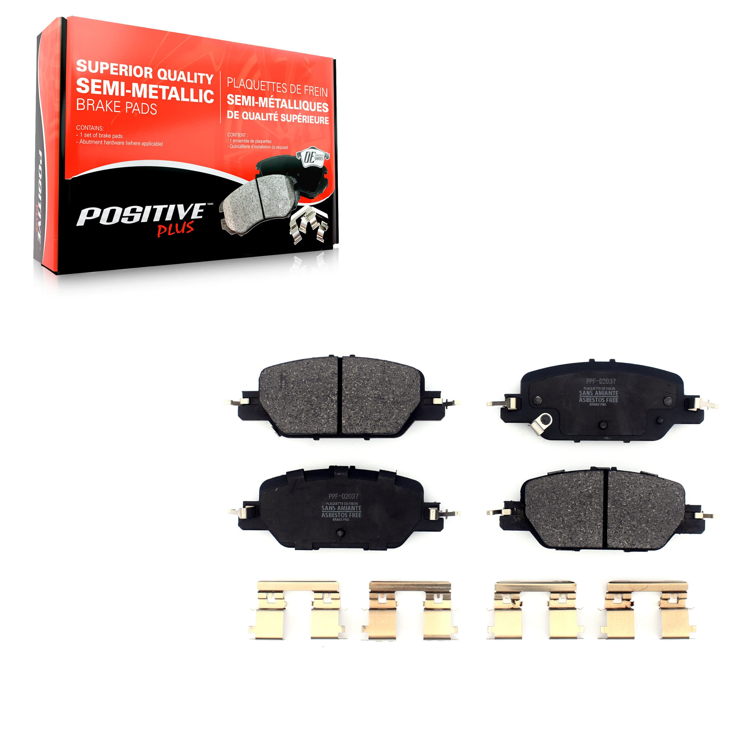 Positive Plus - PPF-D2037 - Rear Disc Brake Pad image 1