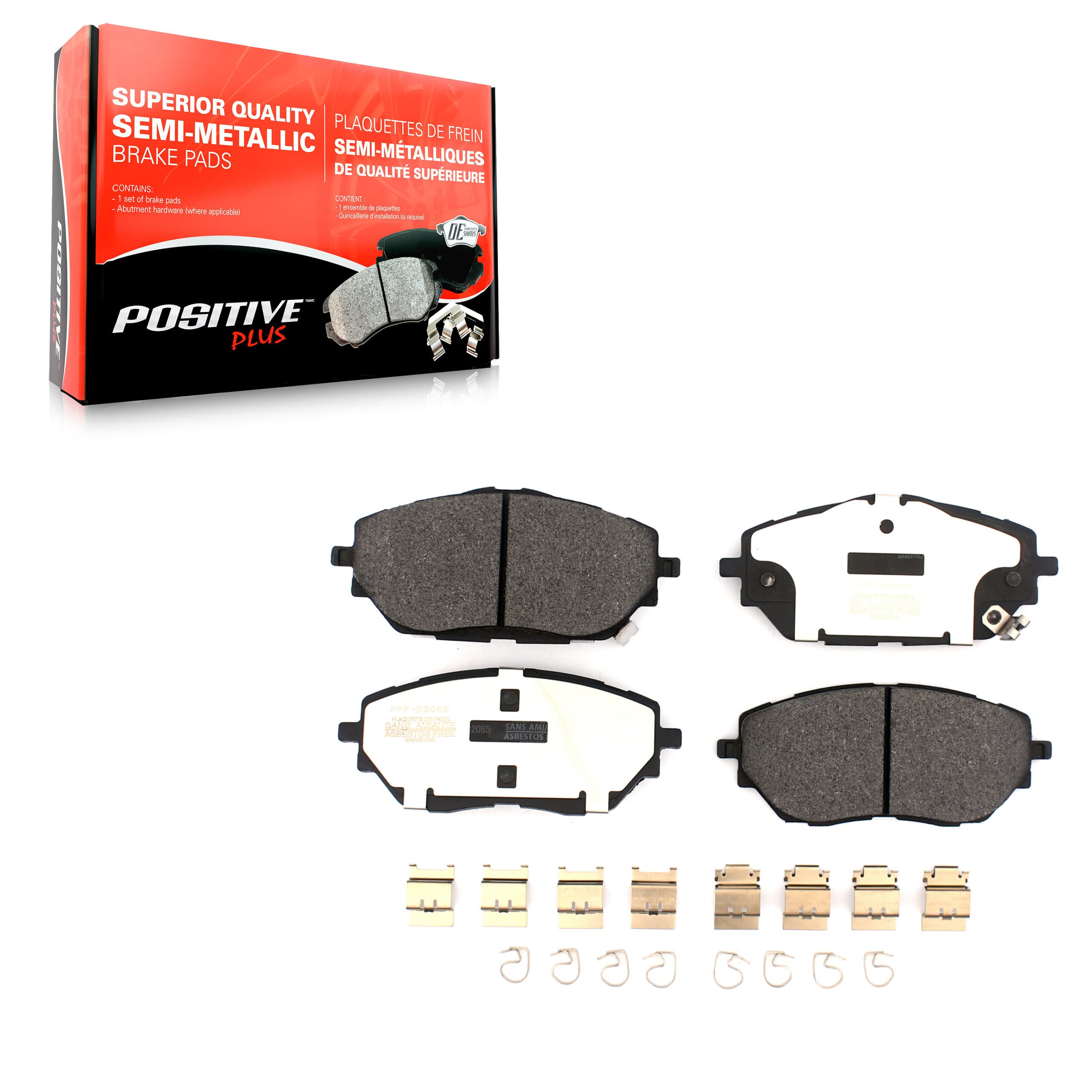 Positive Plus - PPF-D2065 - Front Disc Brake Pad image 1