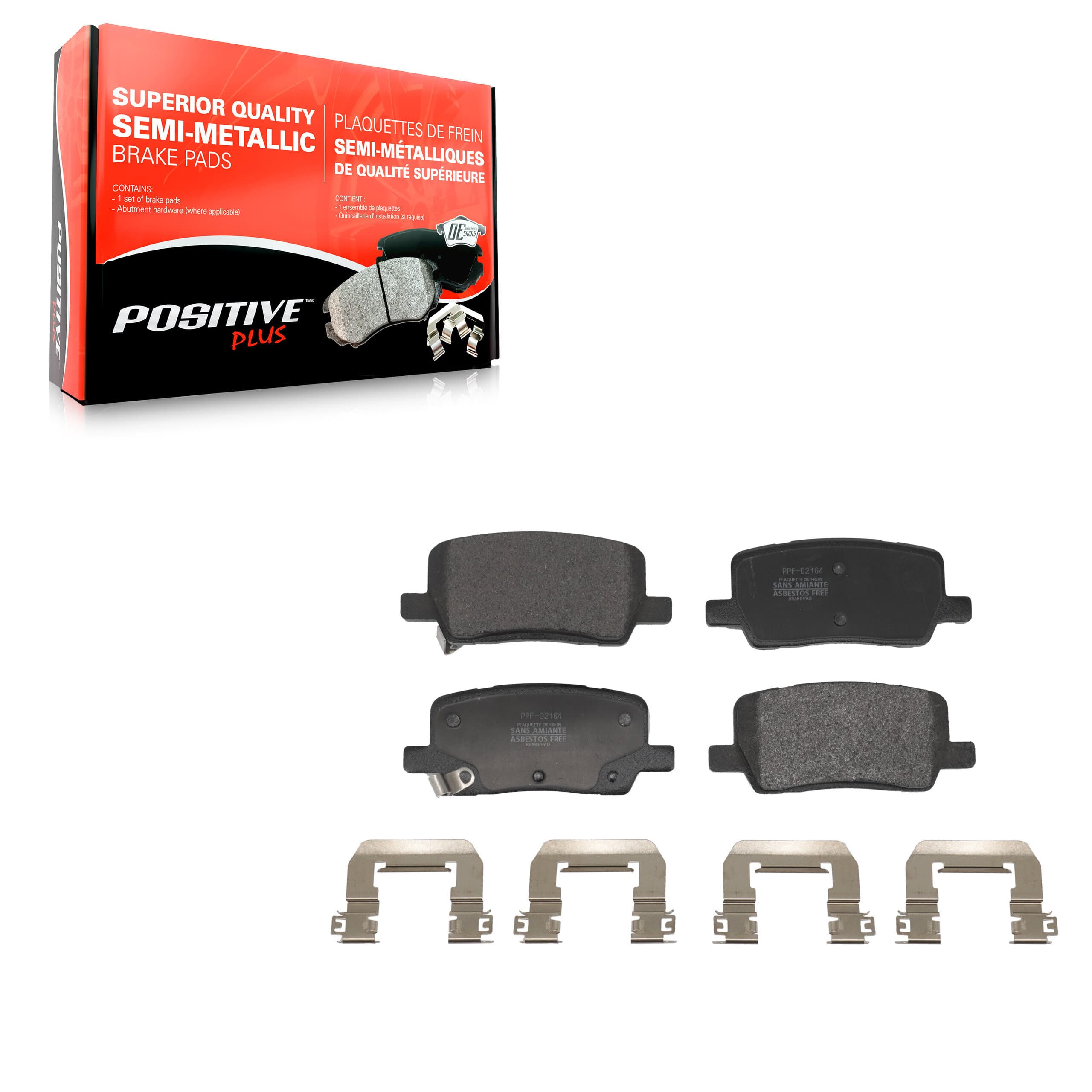Positive Plus - PPF-D2164 - Rear Disc Brake Pad image 1