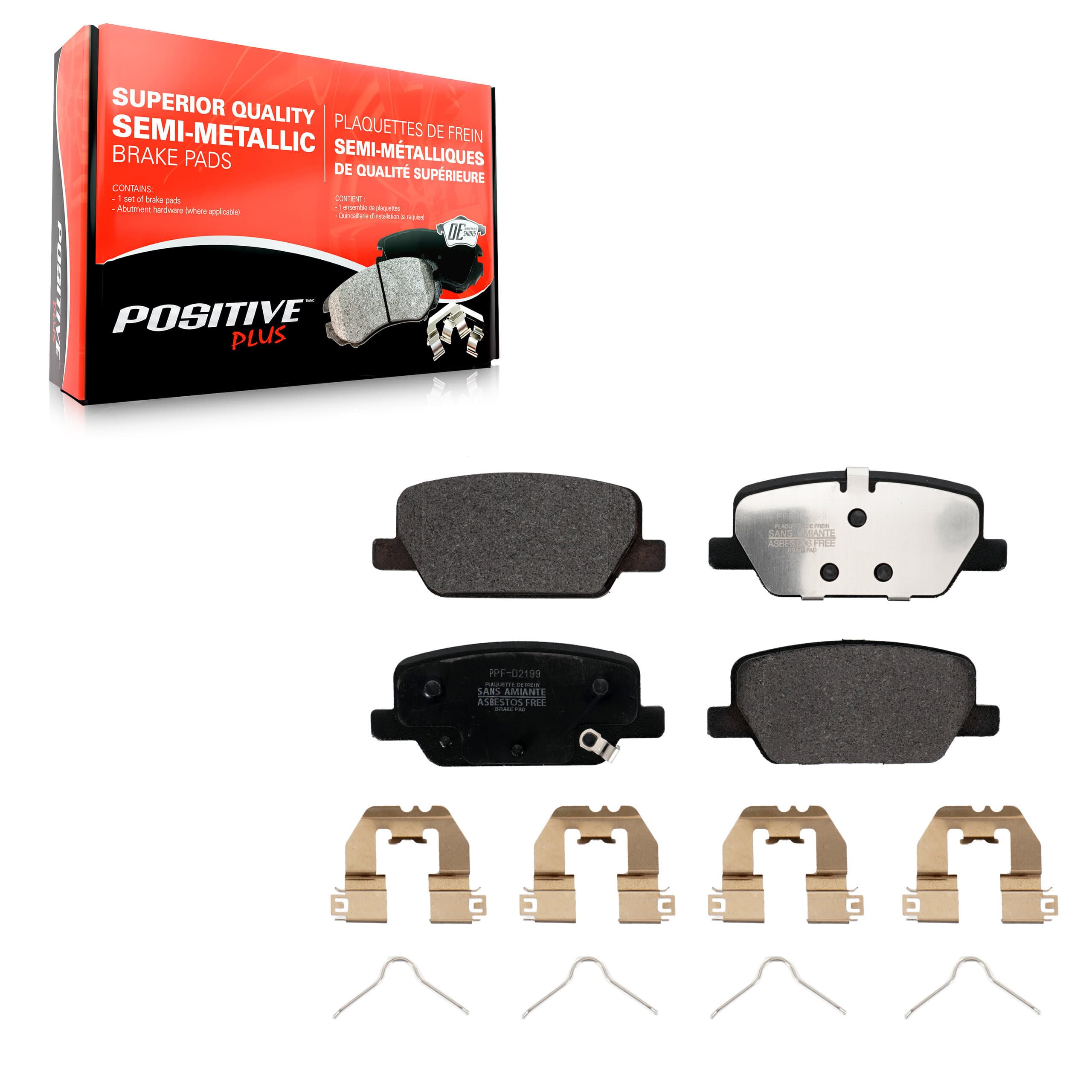 Positive Plus - PPF-D2199 - Rear Disc Brake Pad image 1