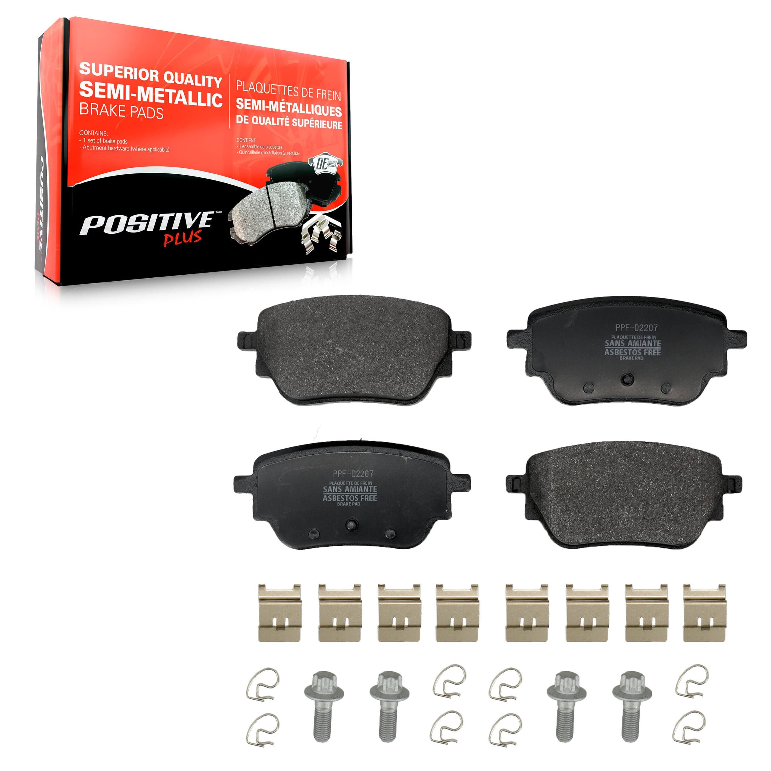 Positive Plus - PPF-D2207 - Rear Disc Brake Pad image 1