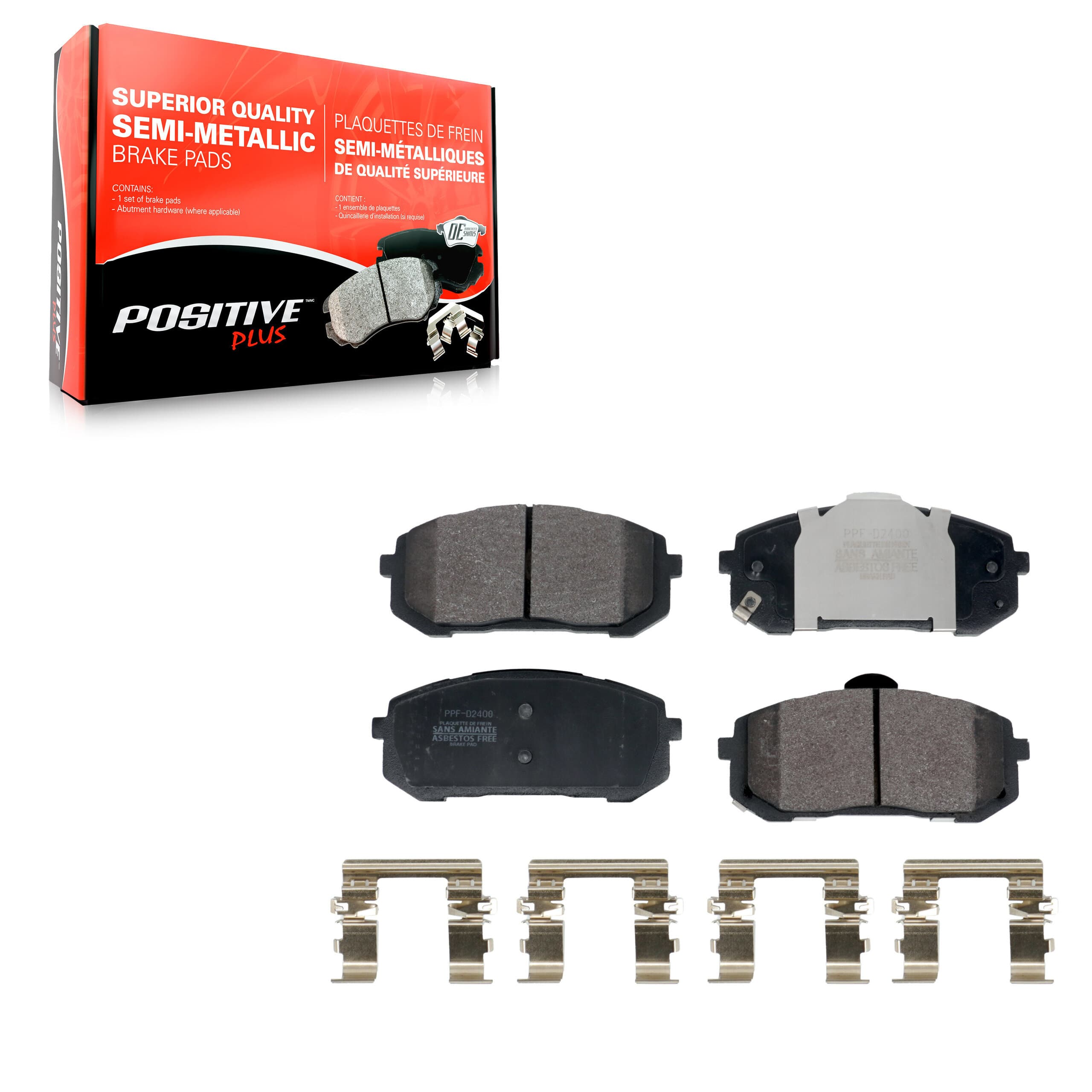 Positive Plus - PPF-D2400 - Front Disc Brake Pad image 1
