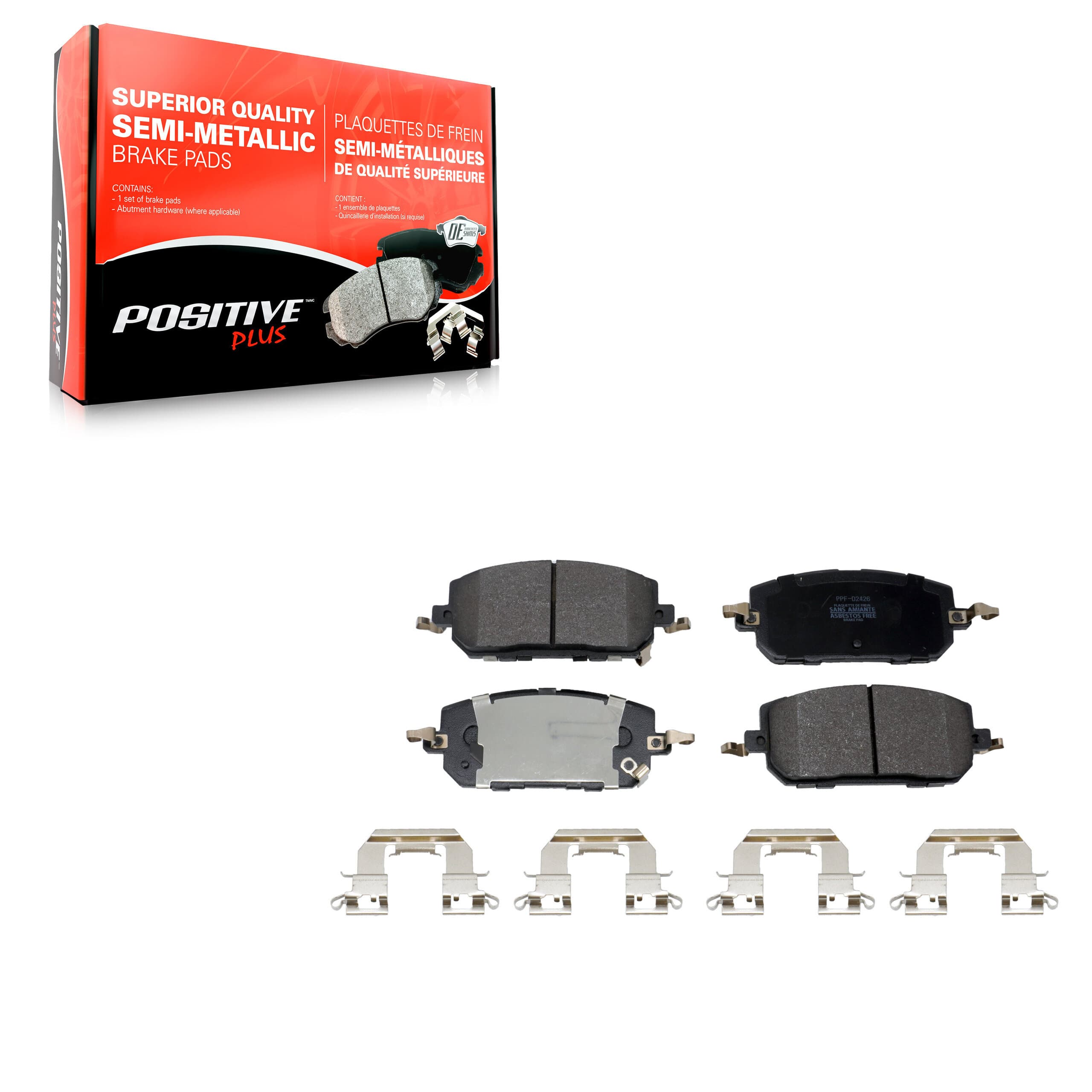 Positive Plus - PPF-D2426 - Front Disc Brake Pad image 1