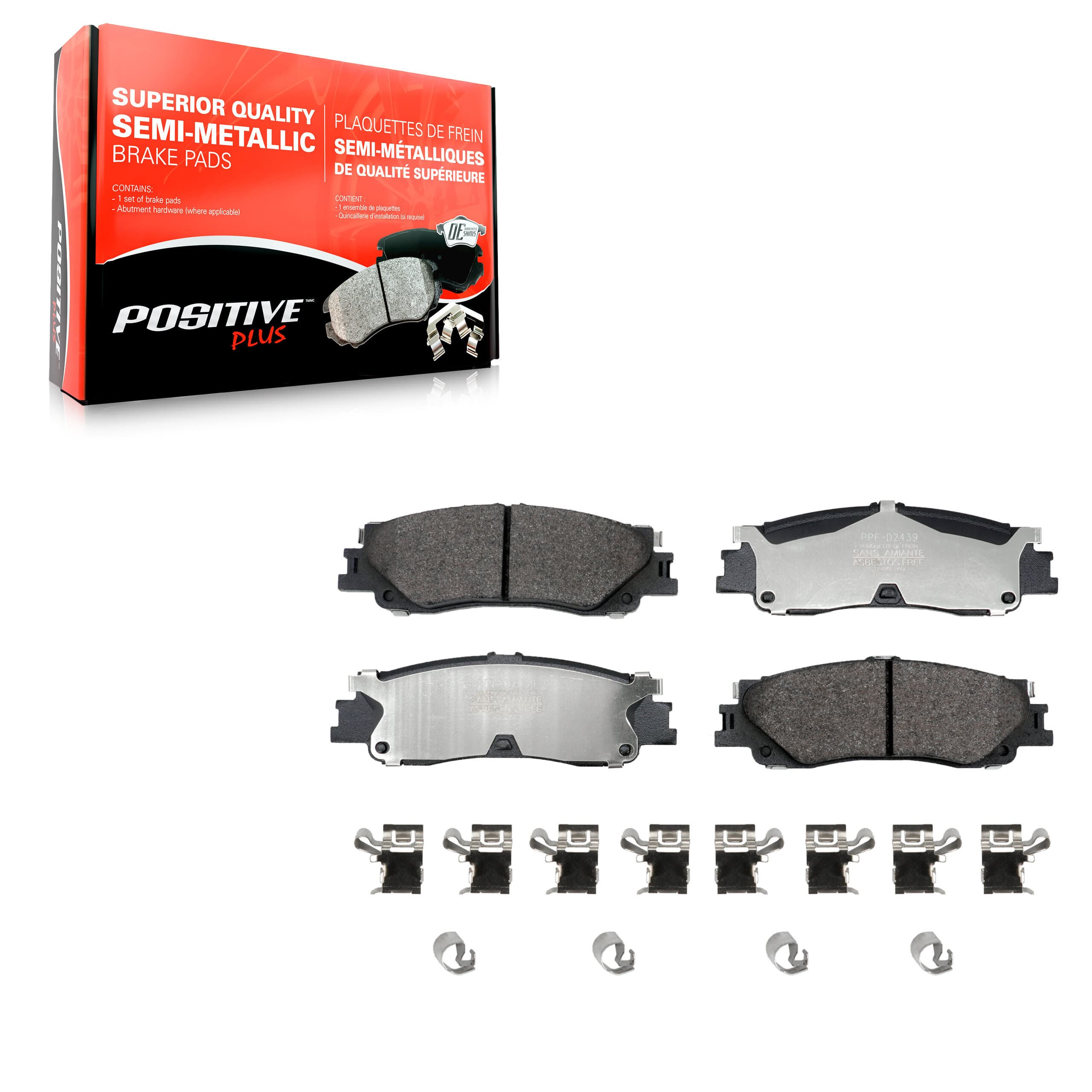 Positive Plus - PPF-D2439 - Rear Disc Brake Pad image 1