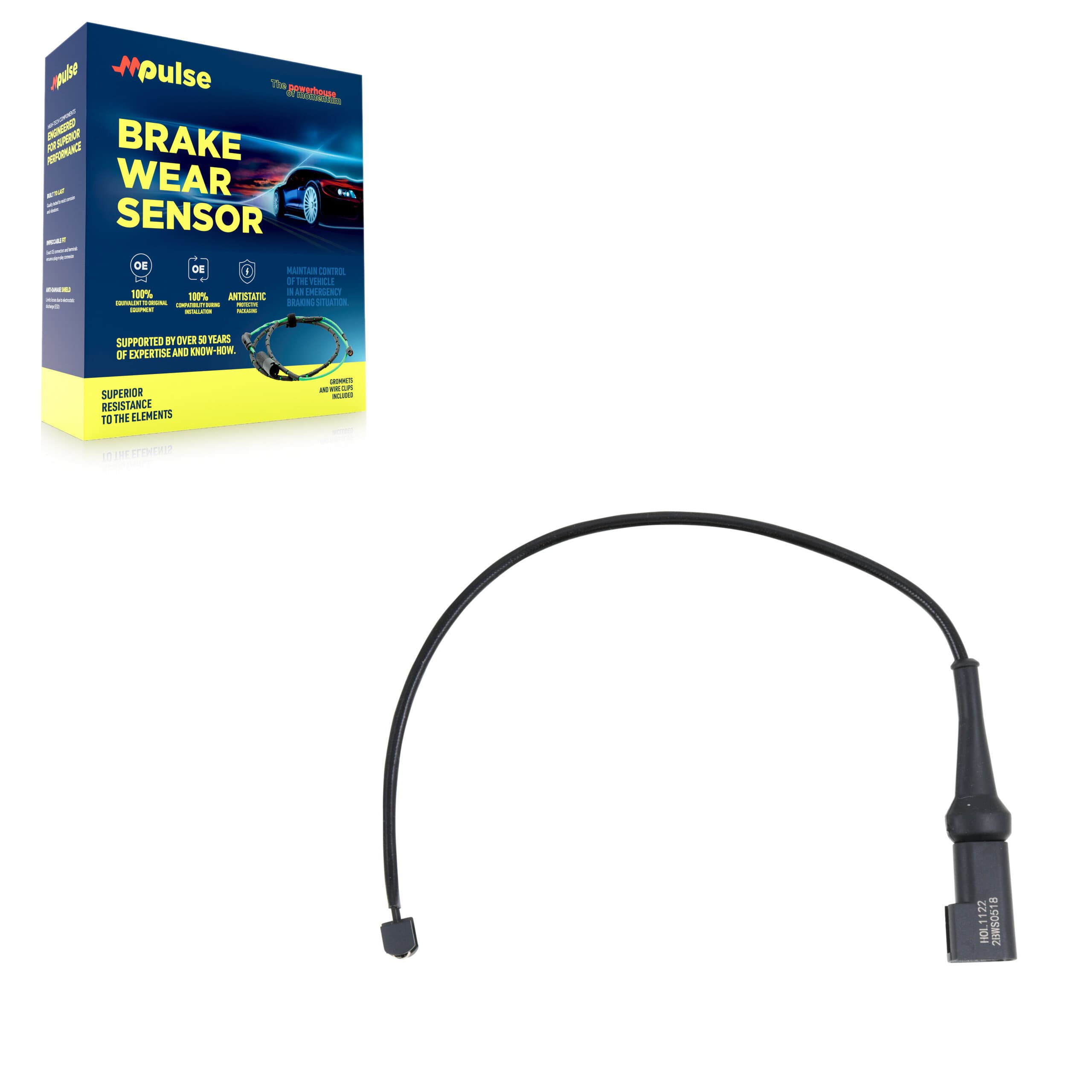 Mpulse - SEN-2BWS0518 - Front Disc Brake Pad Wear Sensor image 1