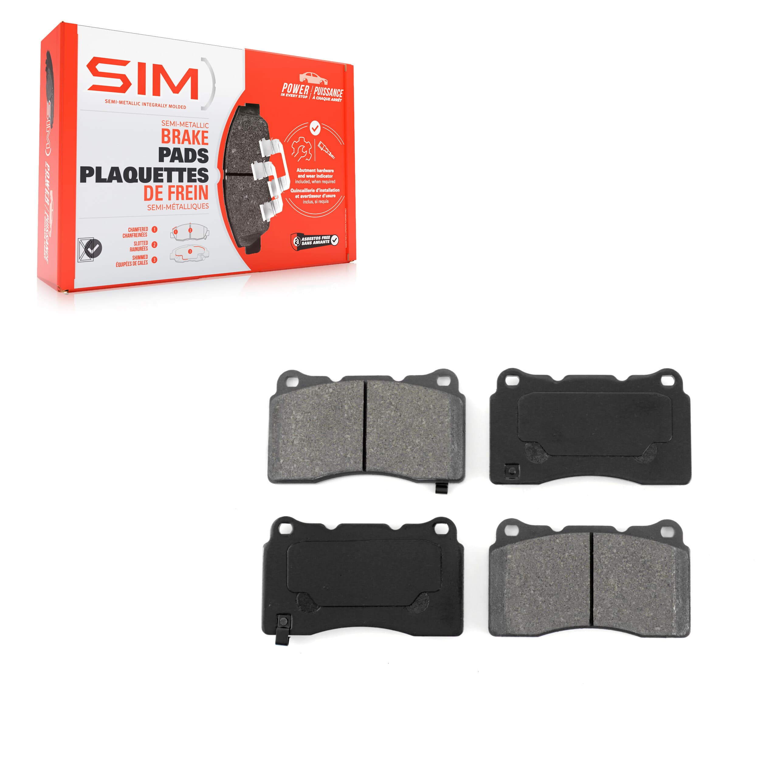 SIM - SIM-1001 - Front Disc Brake Pad image 1