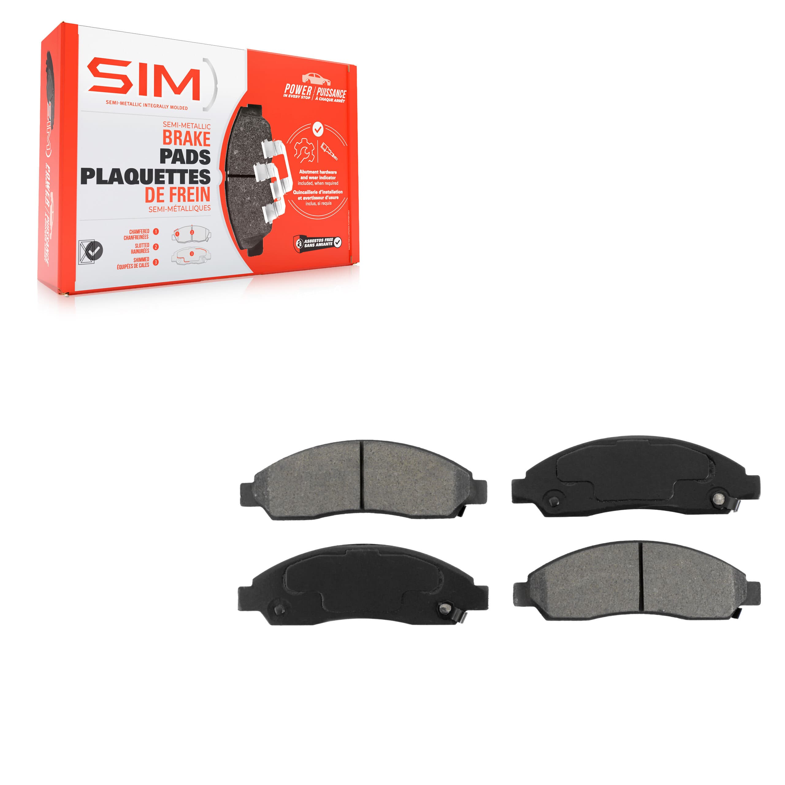 SIM - SIM-1039 - Front Disc Brake Pad image 1