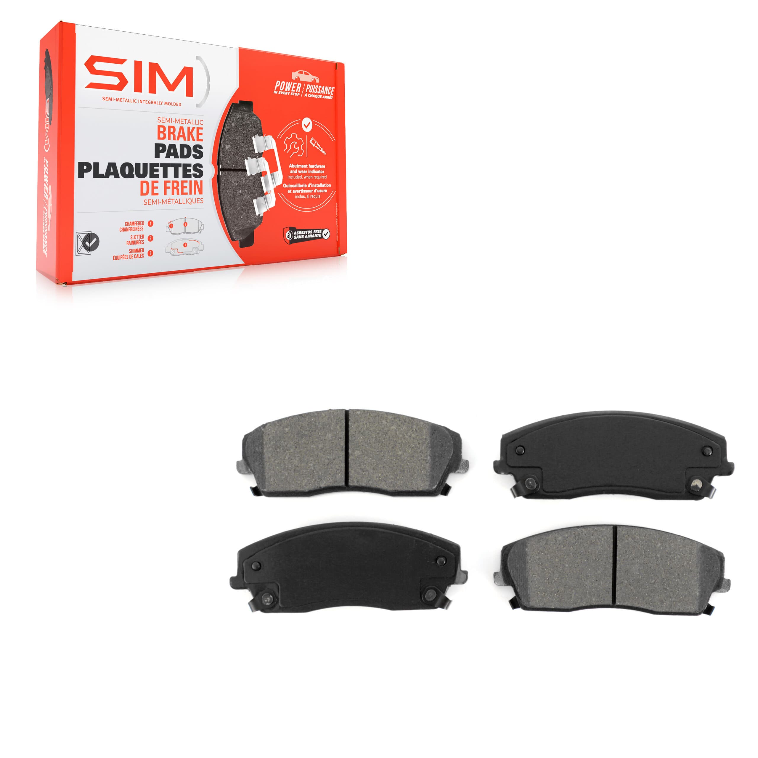 SIM - SIM-1056 - Front Disc Brake Pad image 1