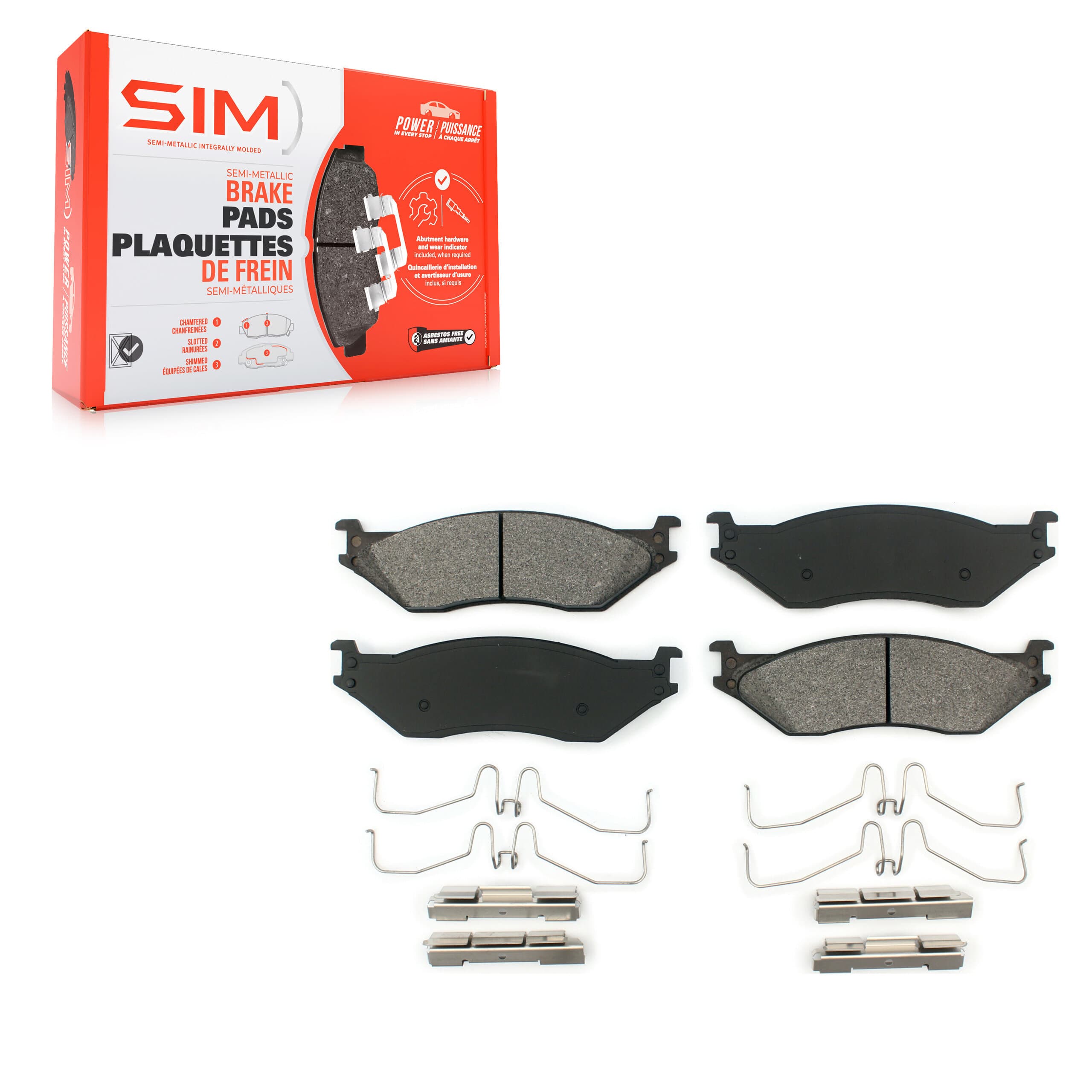 SIM - SIM-1066 - Front Disc Brake Pad image 1