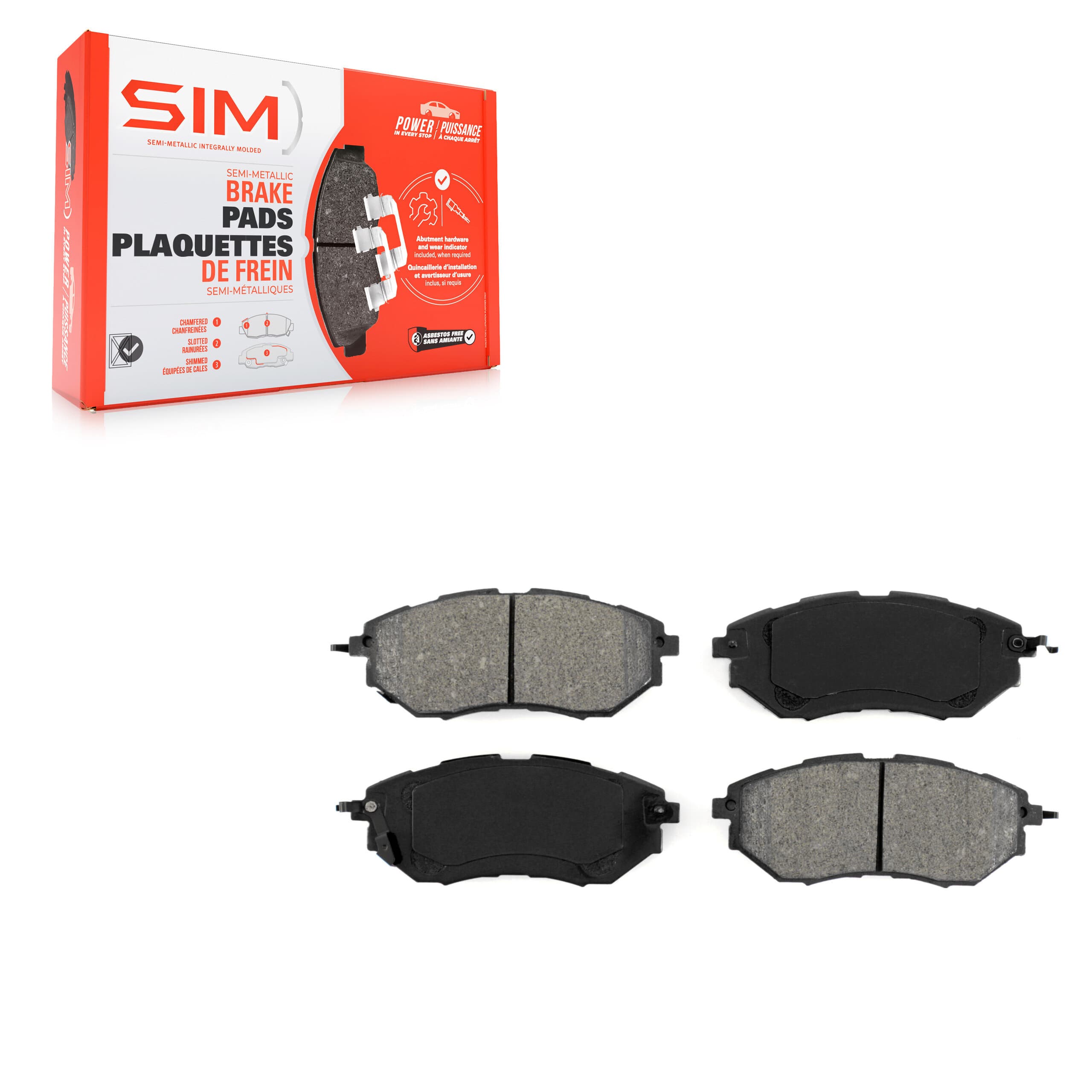 SIM - SIM-1078 - Front Disc Brake Pad image 1