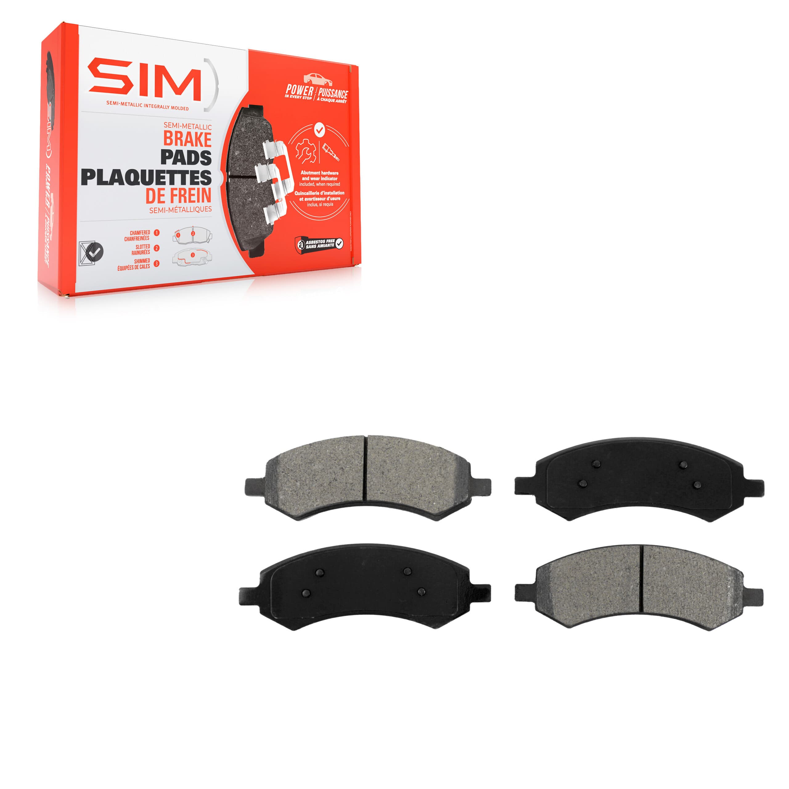 SIM - SIM-1084 - Front Disc Brake Pad image 1