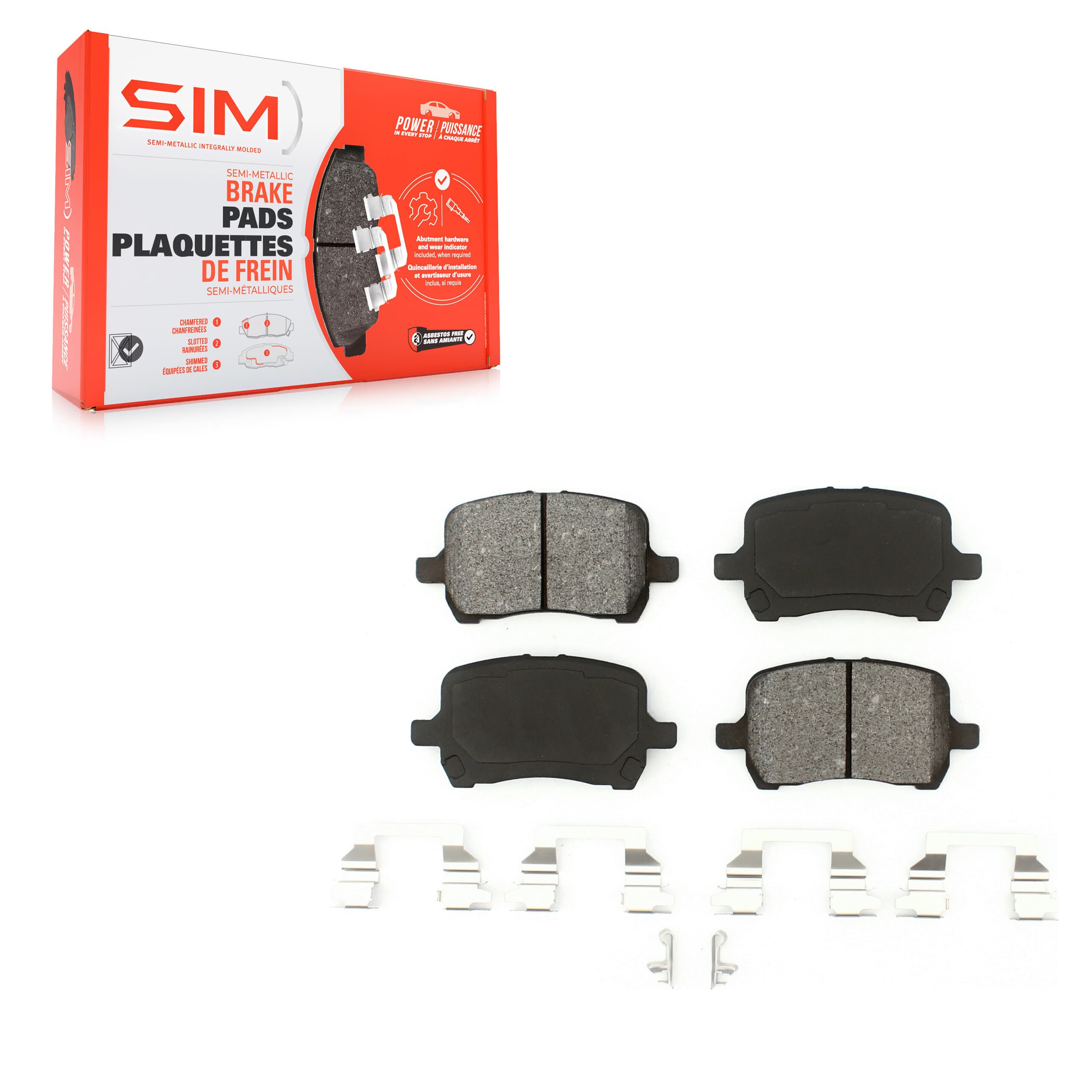 SIM - SIM-1160 - Front Disc Brake Pad image 1