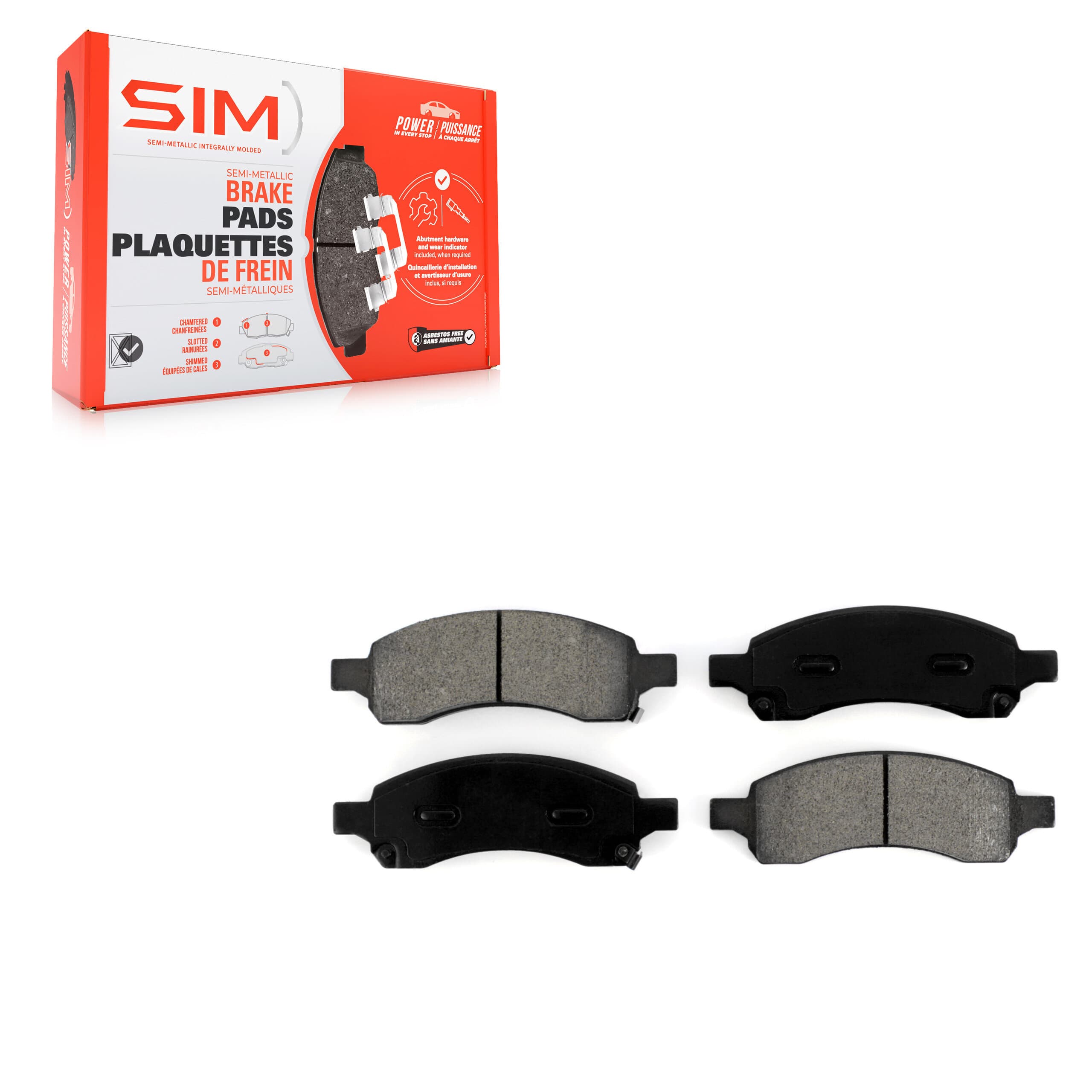 SIM - SIM-1169A - Front Disc Brake Pad image 1