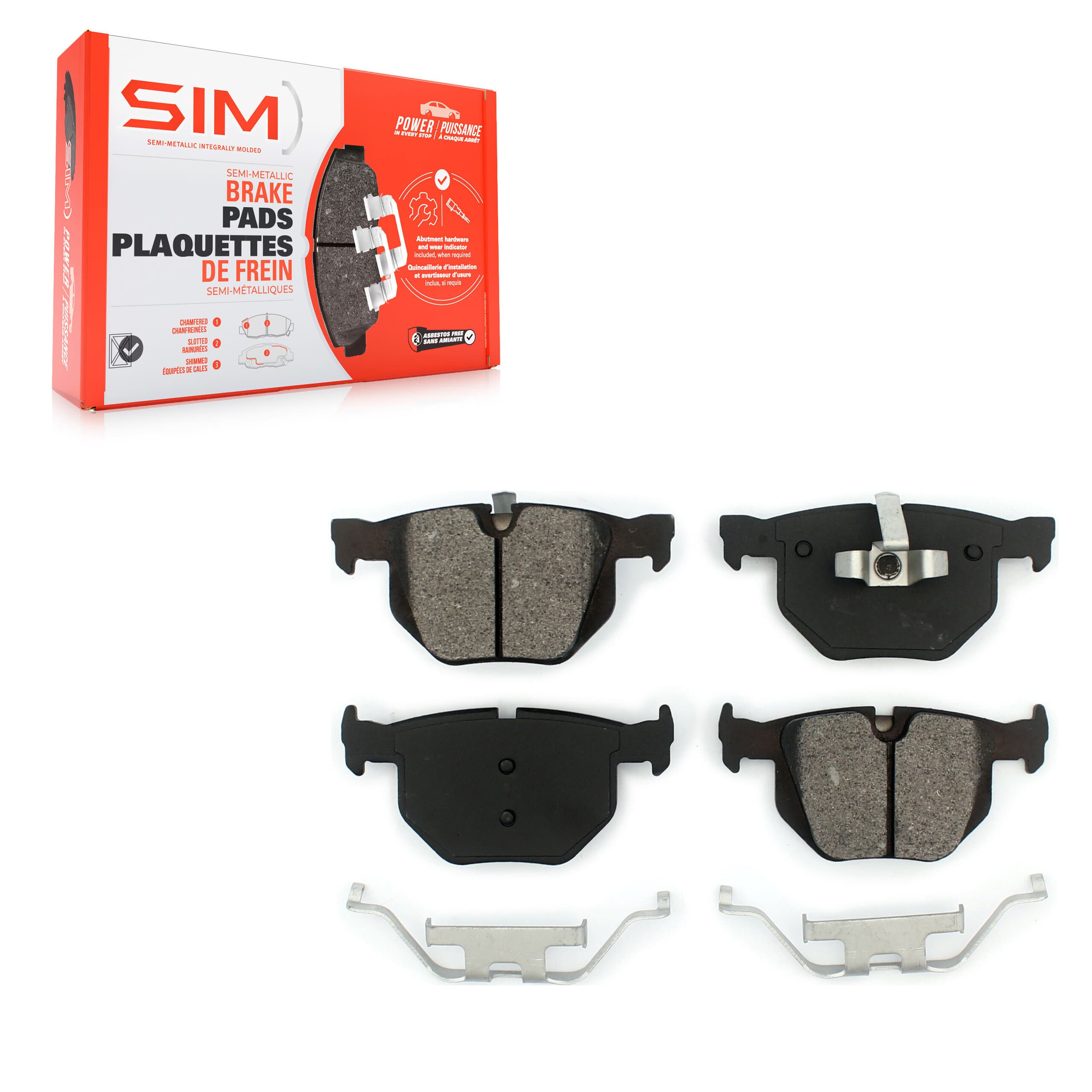 SIM - SIM-1170 - Rear Disc Brake Pad image 1