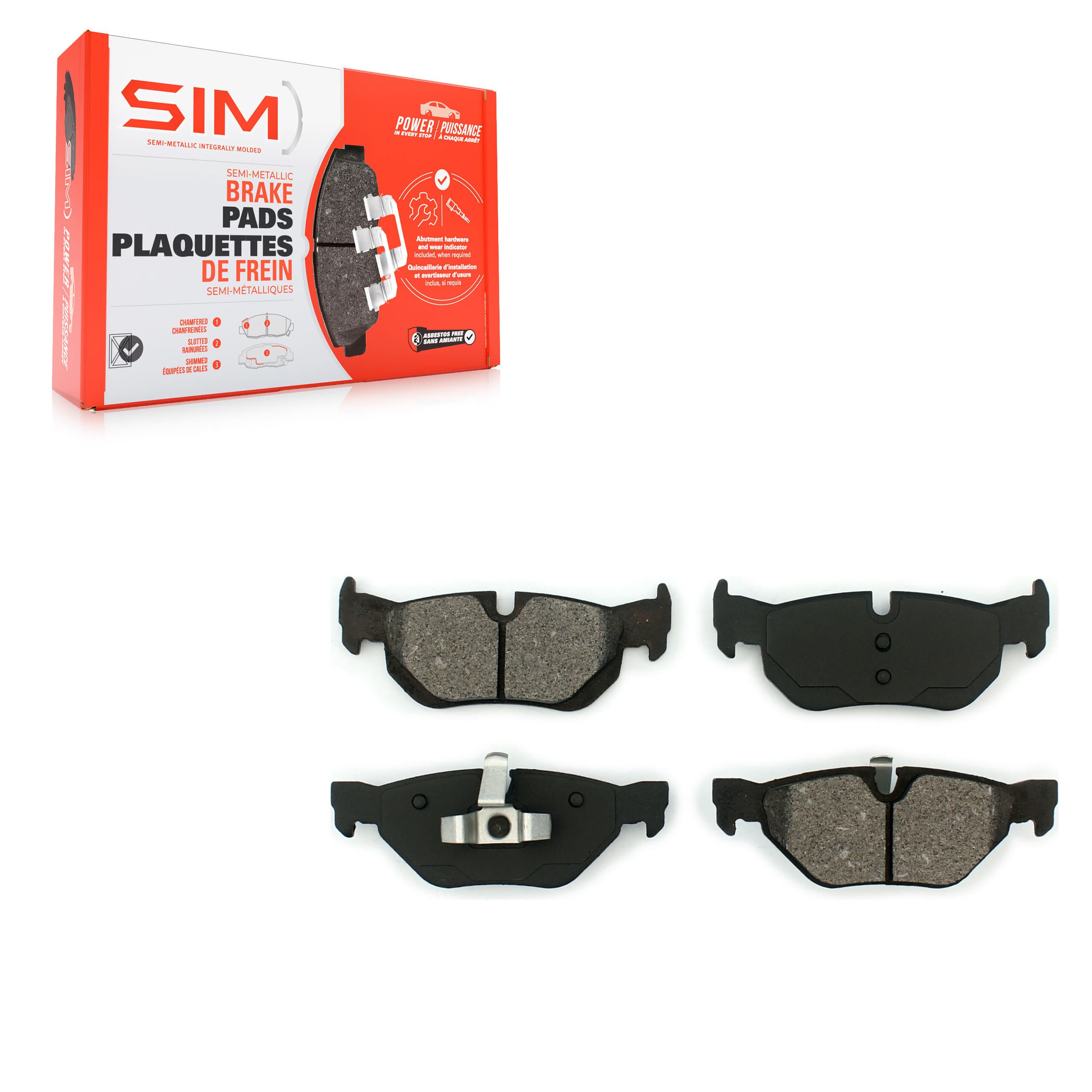 SIM - SIM-1171 - Rear Disc Brake Pad image 1